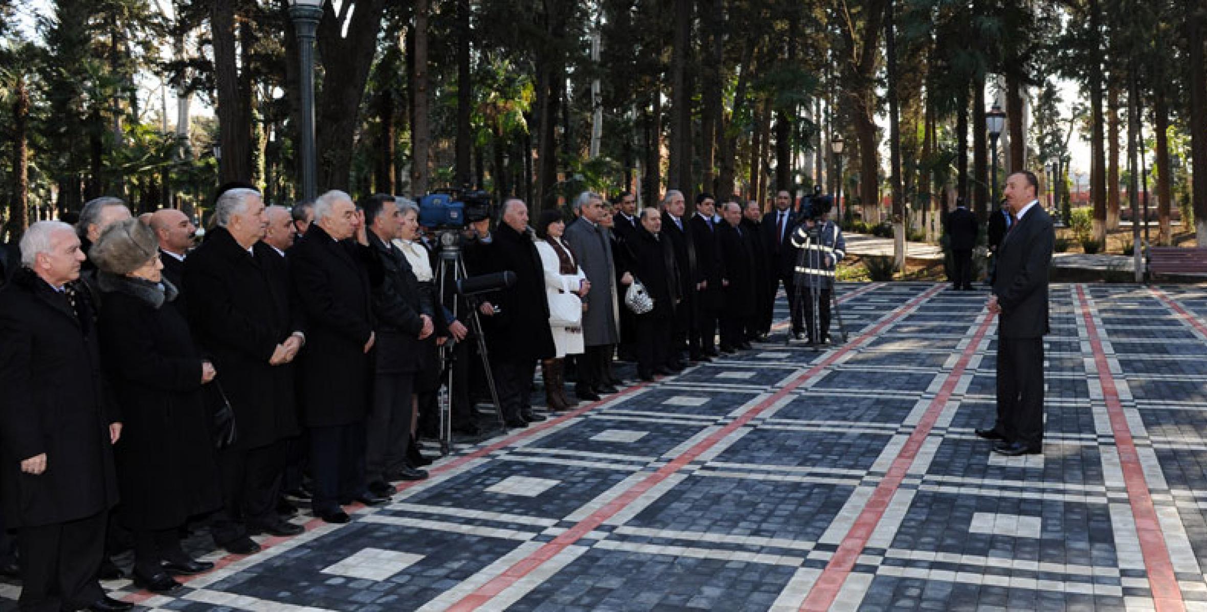 Speech by Ilham Aliyev at the metting with public representatives of Ganja