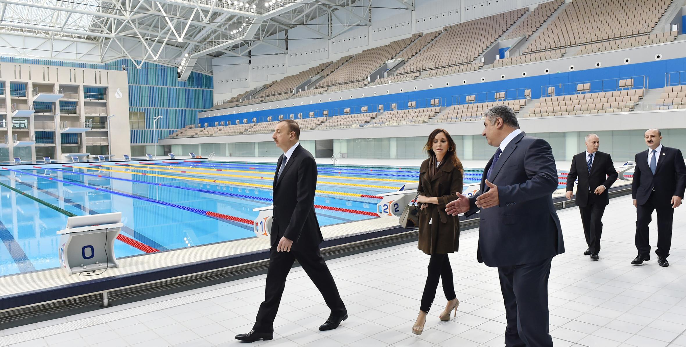 Ильхам Алиев принял участие в открытии Бакинского Дворца водных видов спорта