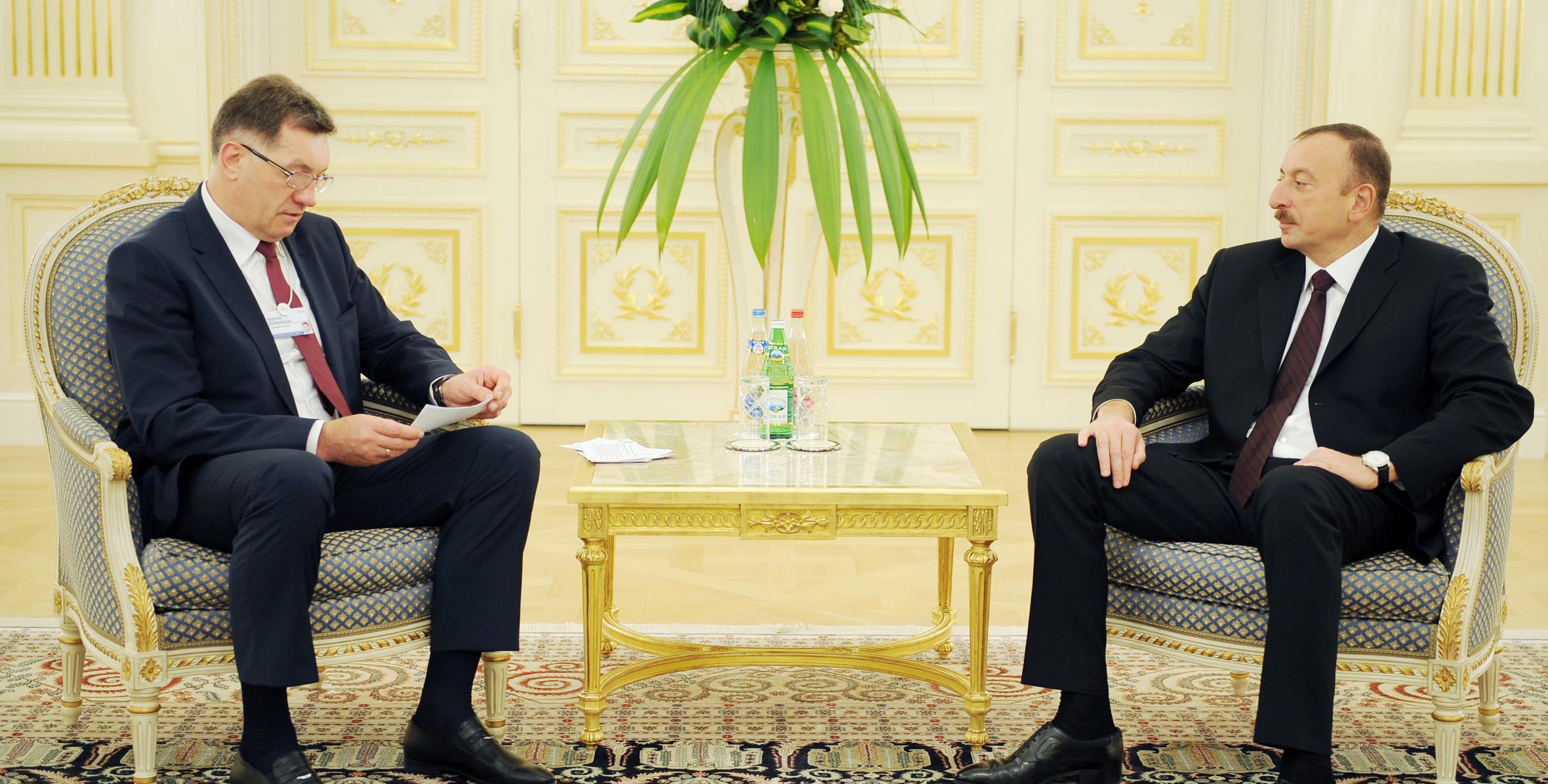 Ilham Aliyev received the Prime Minister of Lithuania