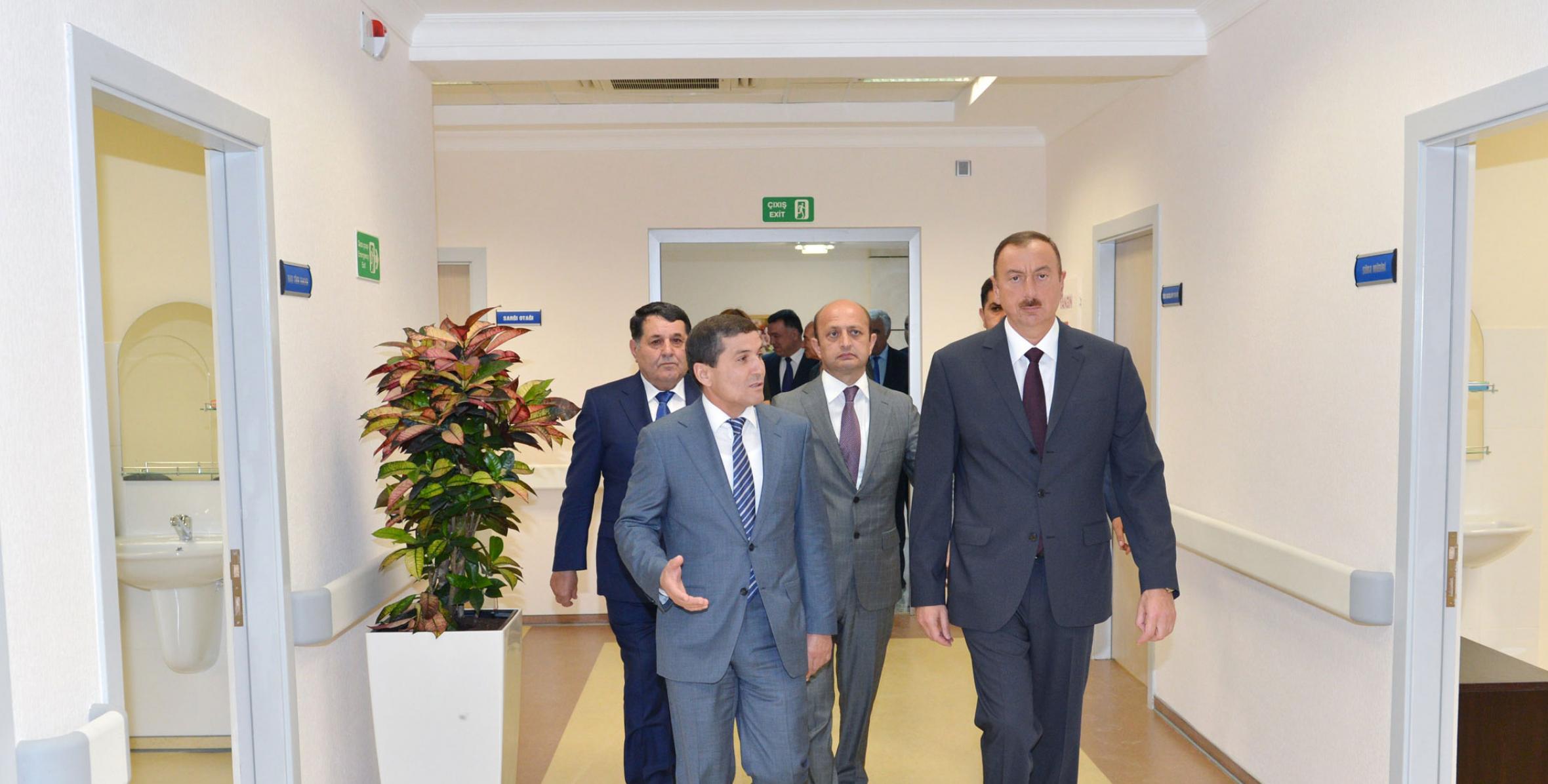 Ильхам Алиев принял участие в открытии Центра гемодиализа в Товузе