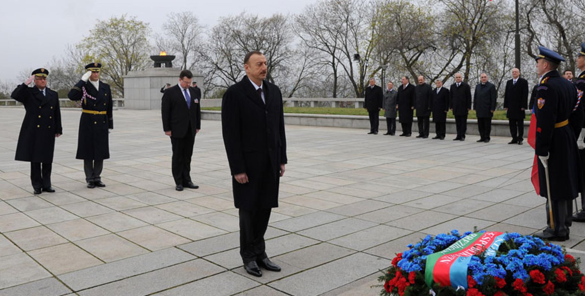 Ilham Aliyev visited the Vitkov National Memorial in Prague