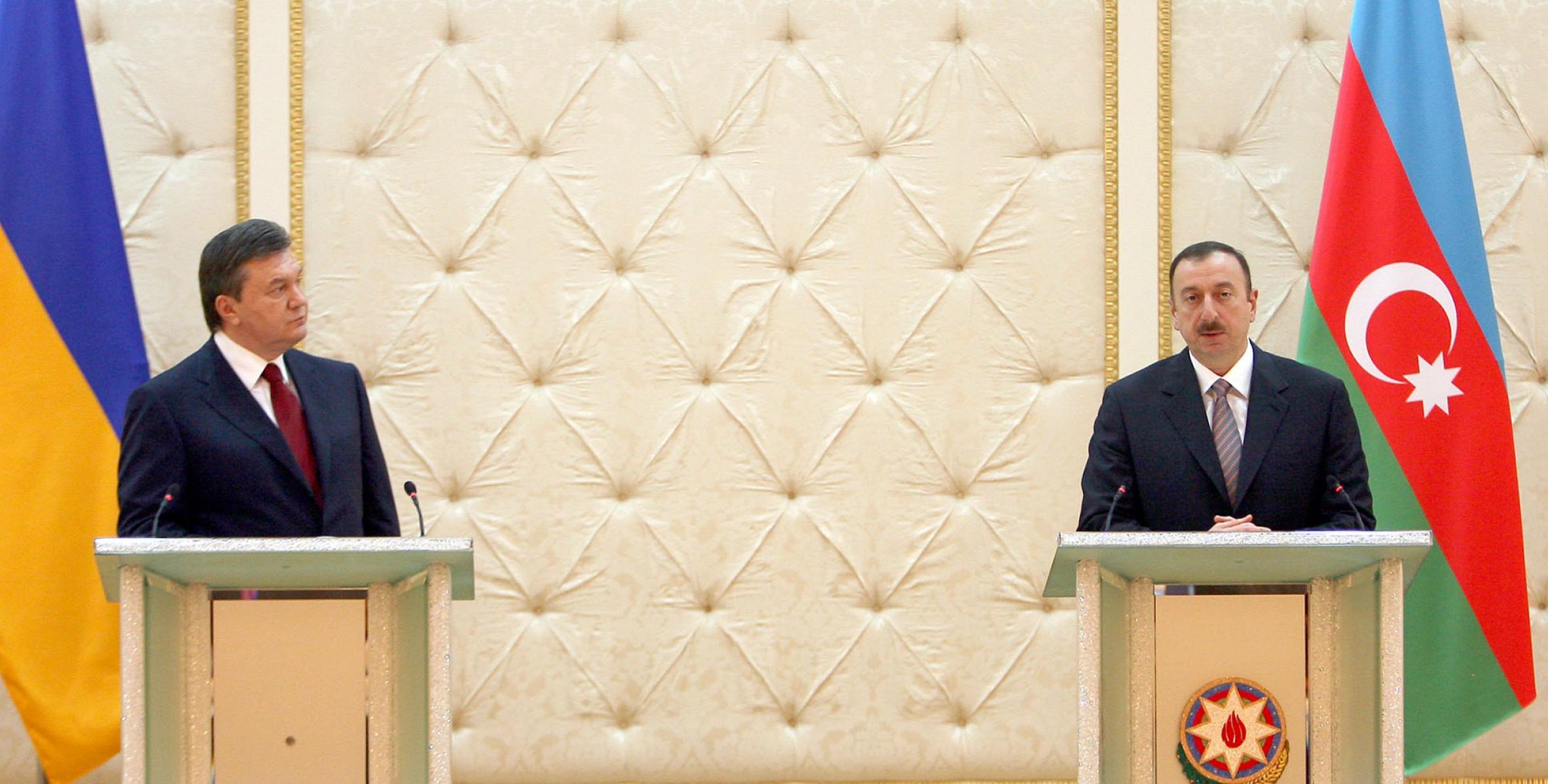 Состоялась совместная пресс-конференция президентов Азербайджана и Украины