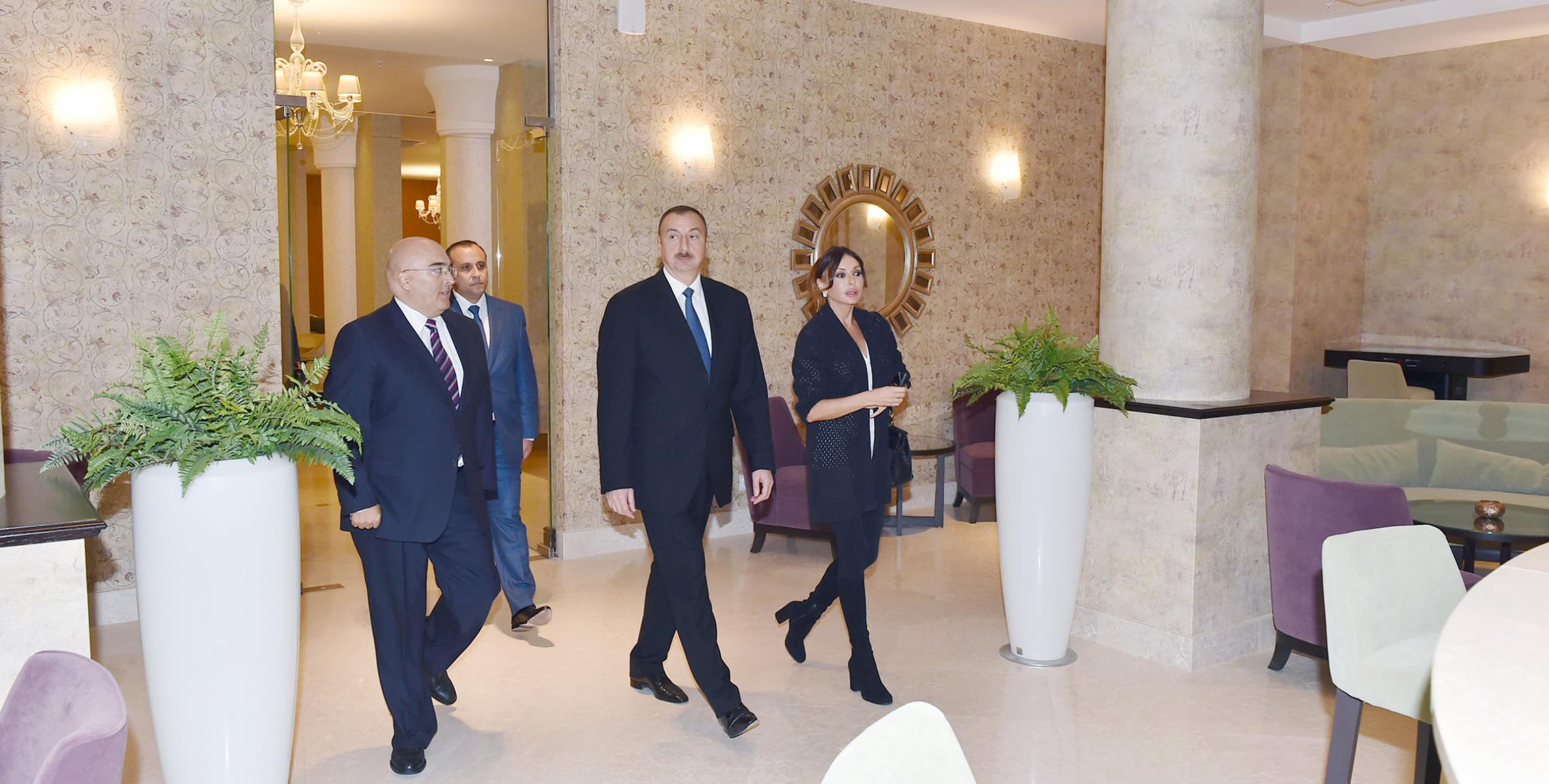Ильхам Алиев принял участие в открытии гостиничного комплекса «Karabakh SPA & Resort» в Нафталане