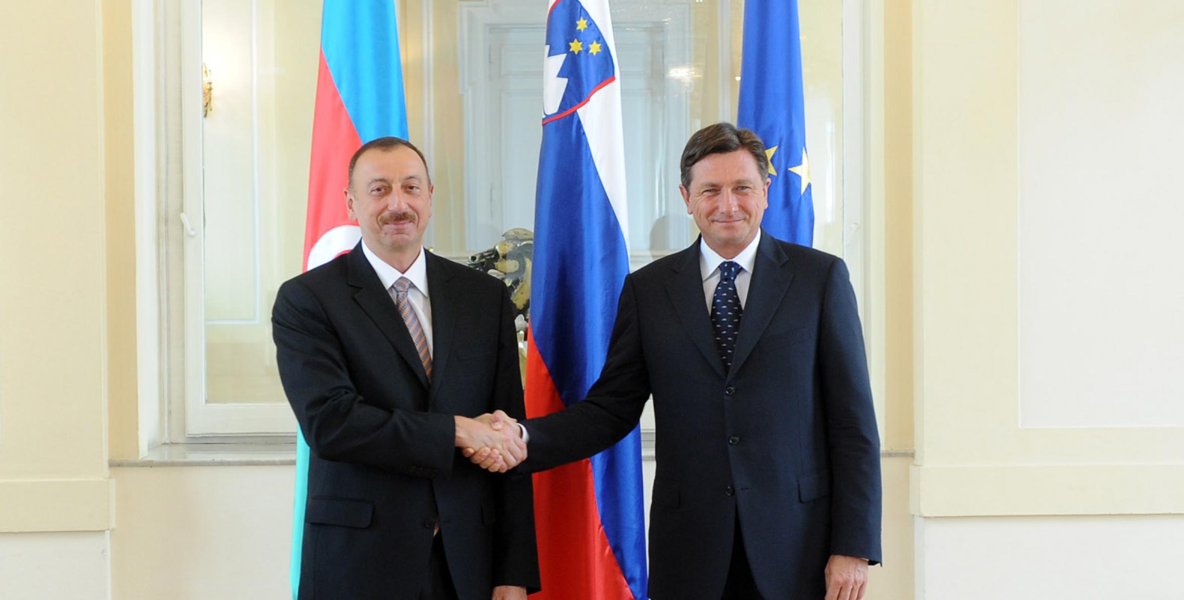 Ильхам Алиев встретился с премьер-министром Республики Словения Борутом Пахором