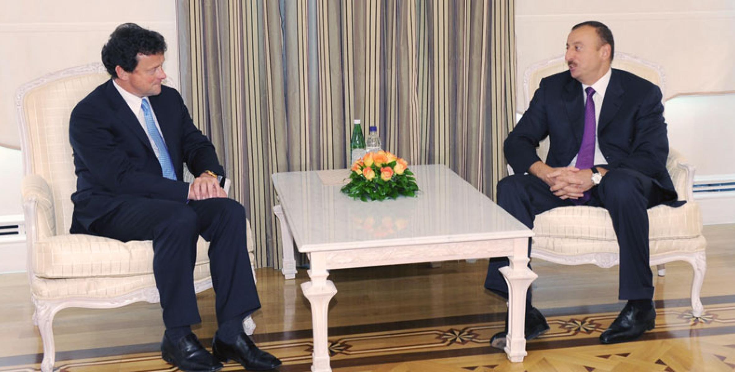 Ilham Aliyev received BP CEO Tony Hayward