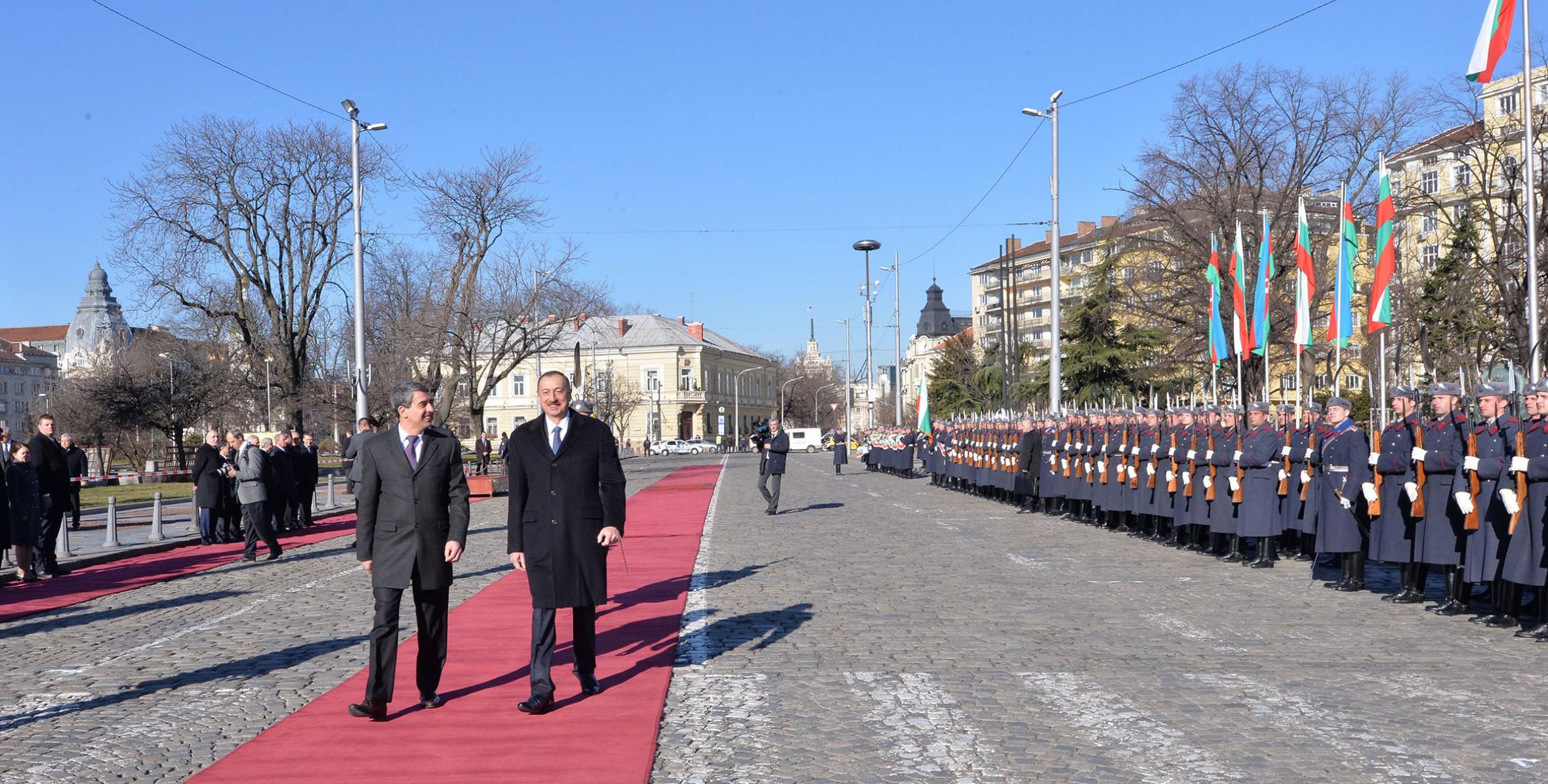 Official welcoming ceremony for President Ilham Aliyev was held in Sofia