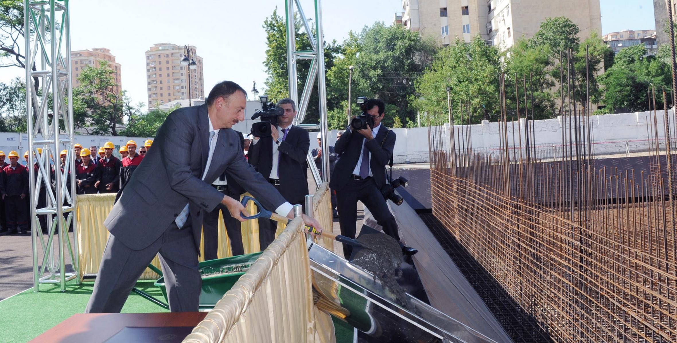Ilham Aliyev attended the foundation-laying ceremony of the Baku Health Center