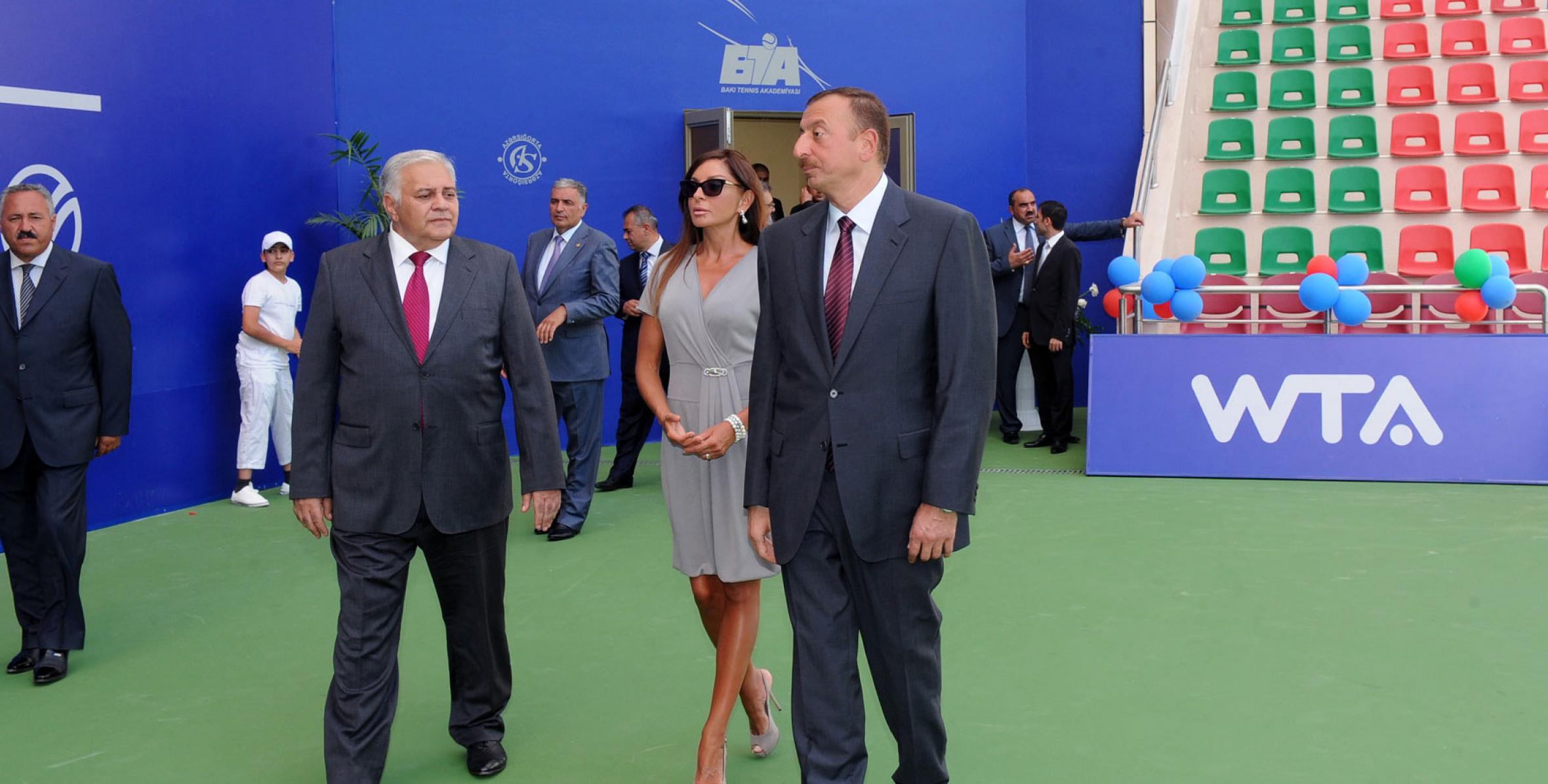 Ilham Aliyev attended the opening of the central court of the Baku Tennis Academy