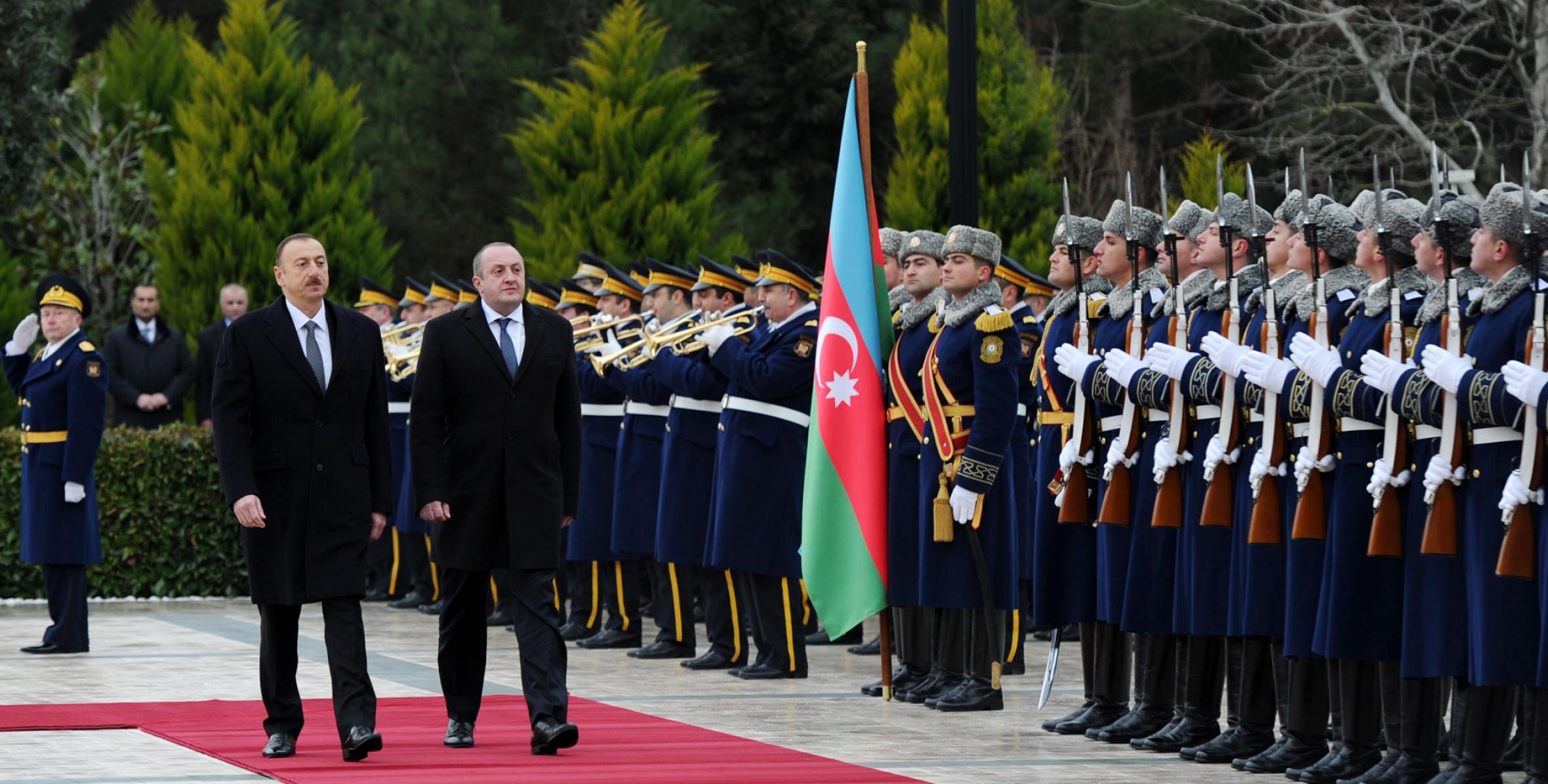 Gürcüstan Prezidenti Georgi Marqvelaşvilinin rəsmi qarşılanma mərasimi olmuşdur