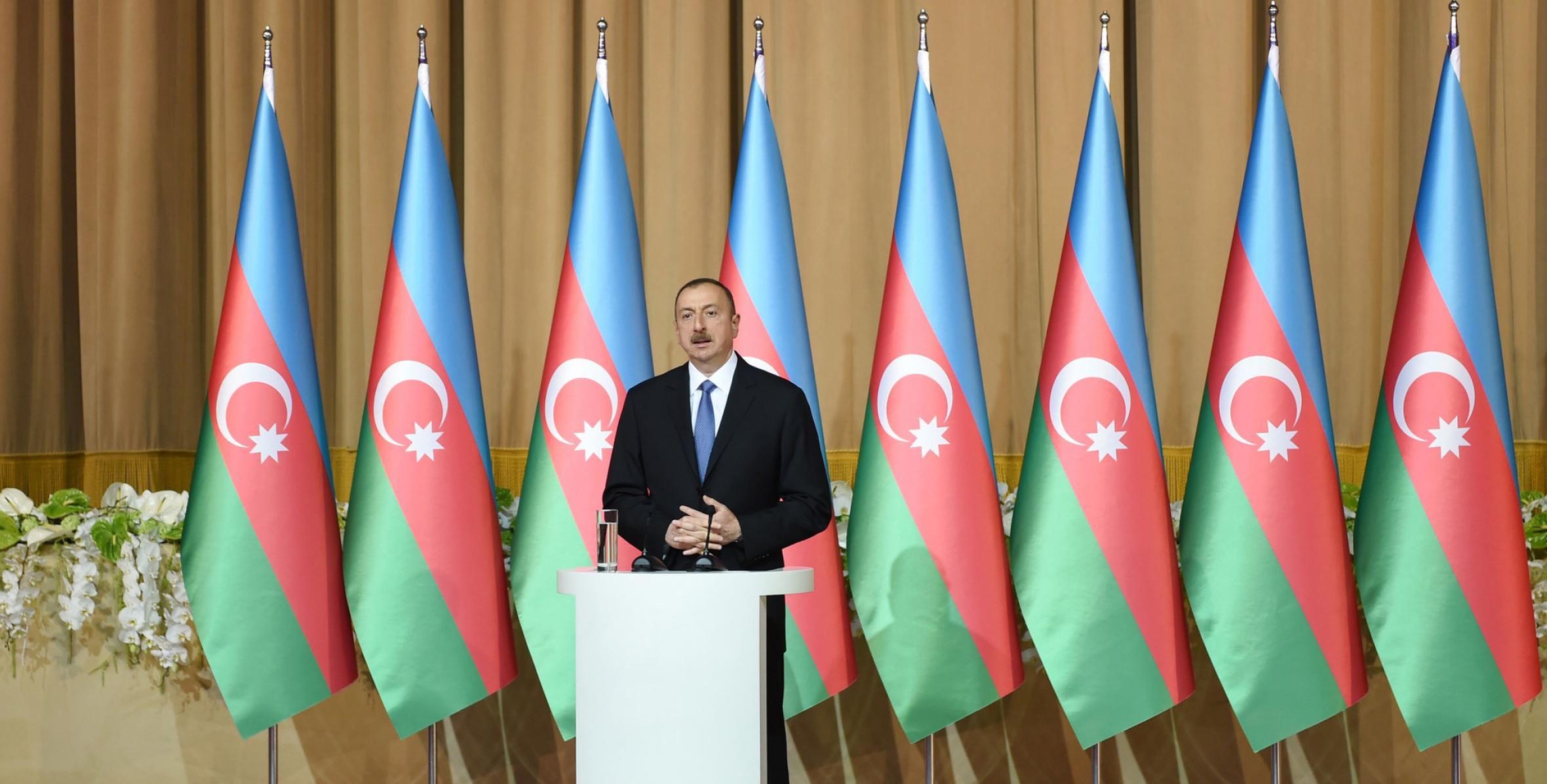 Речь Ильхама Алиева на официальном приеме по случаю Дня Республики