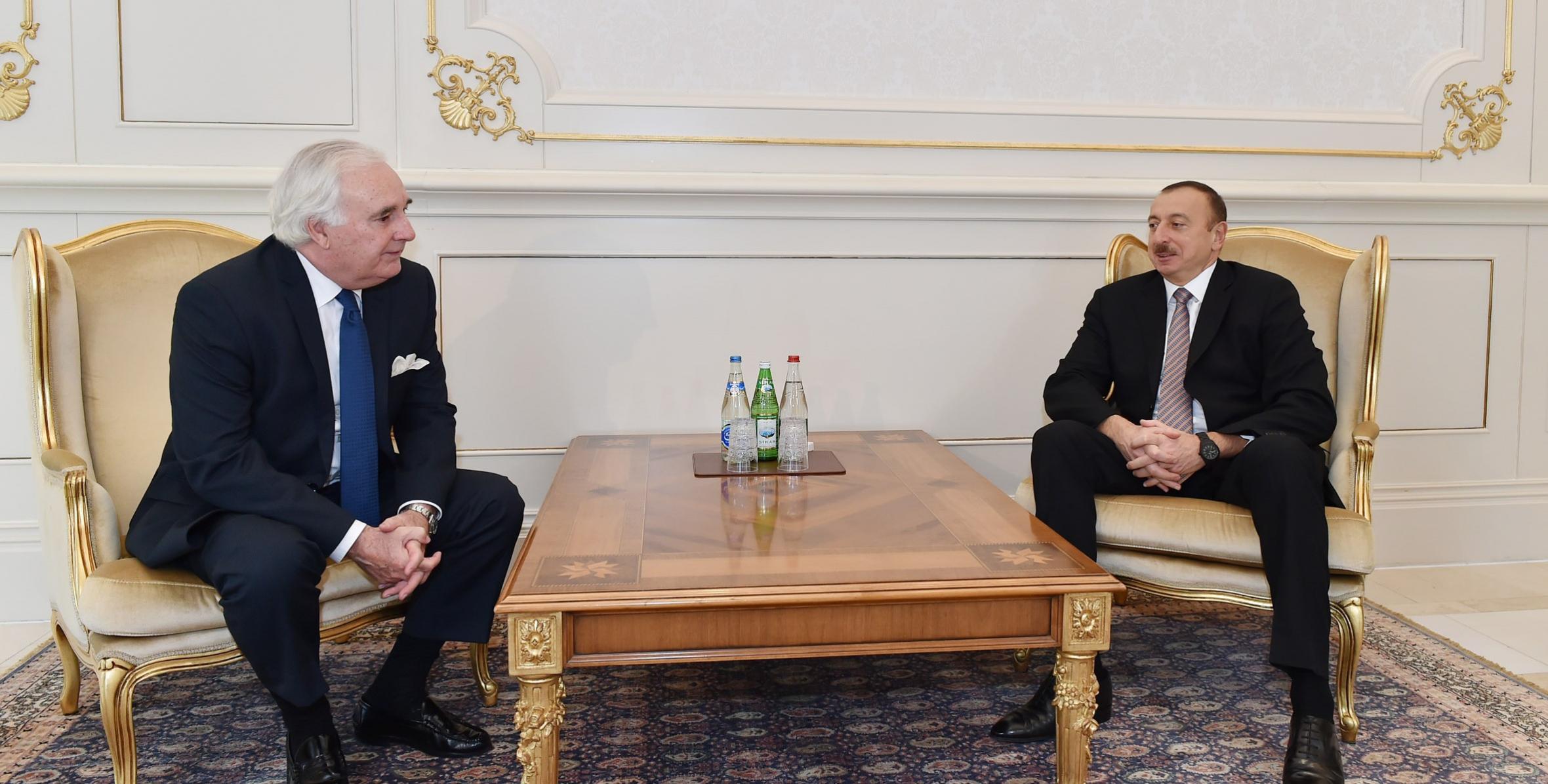 Ilham Aliyev received the credentials of the newly-appointed Spanish Ambassador