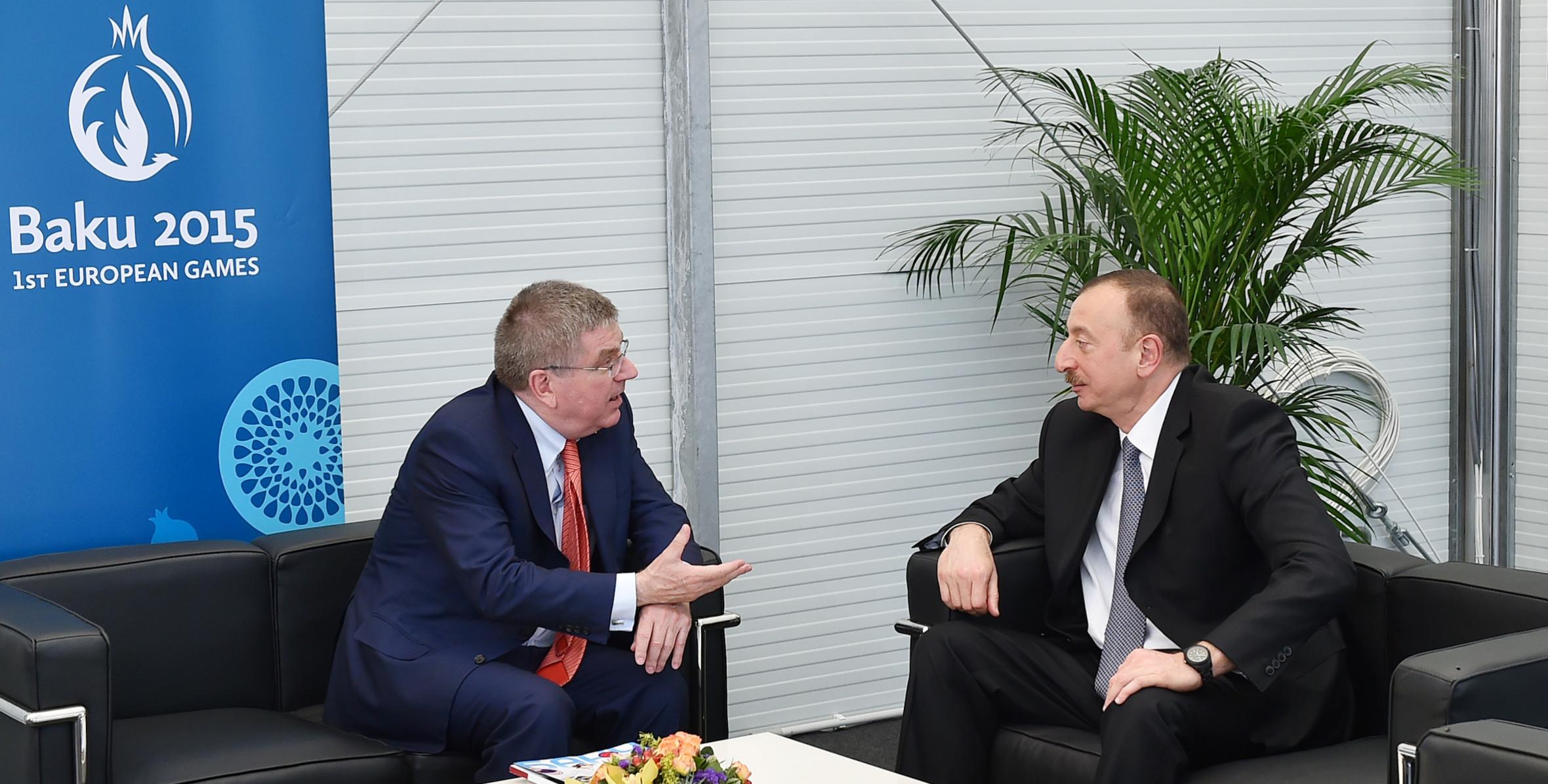 Ilham Aliyev met with President of the International Olympic Committee Thomas Bach