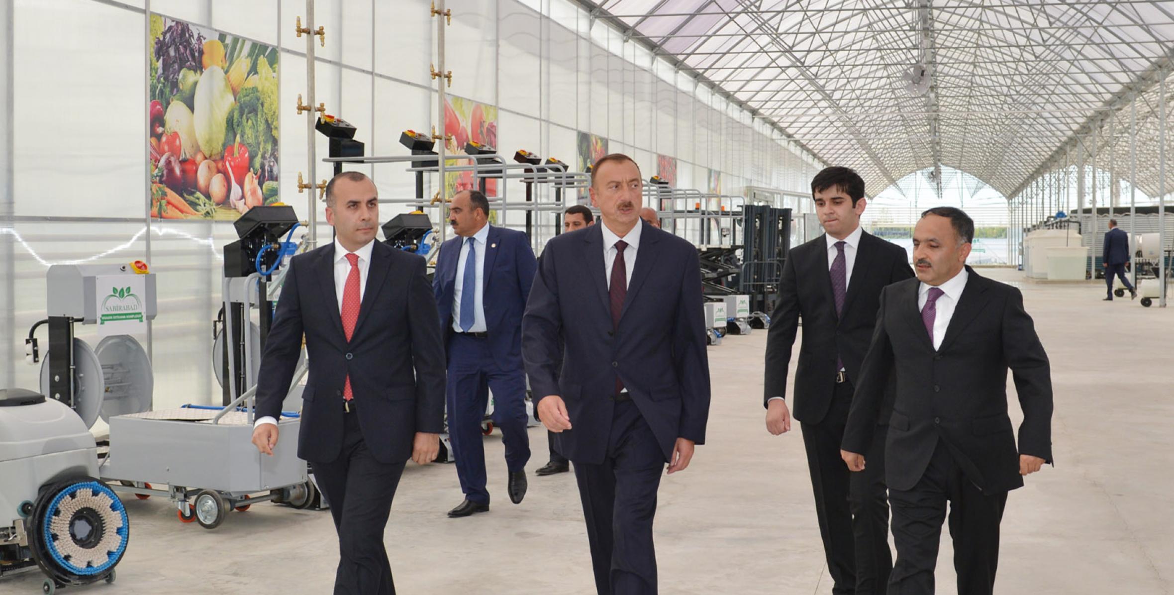 Visit of Ilham Aliyev to Sabirabad, Saatli and Agjabadi