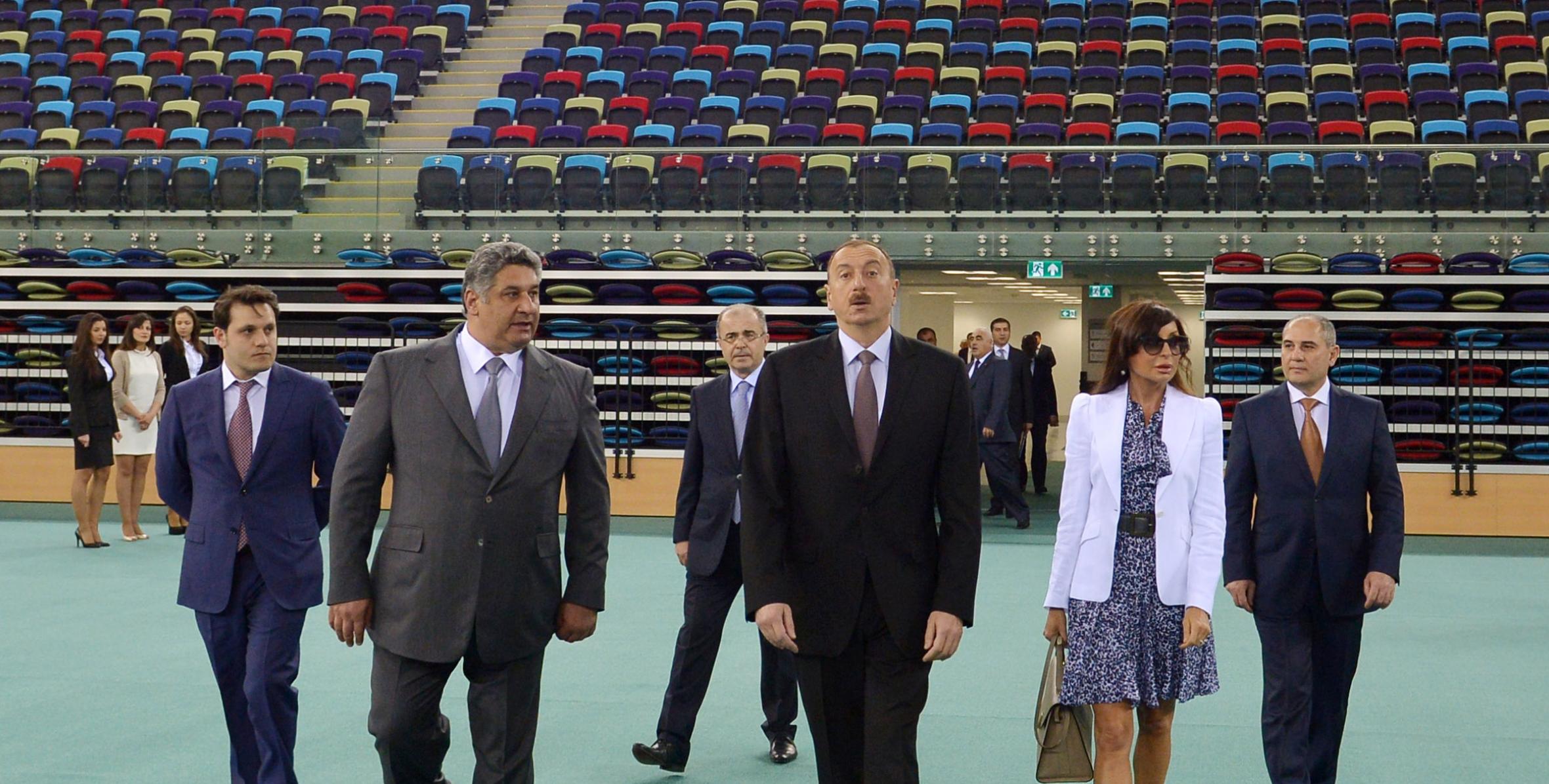 İlham Əliyev Bakıda Milli Gimnastika Arenasının açılışında iştirak etmişdir