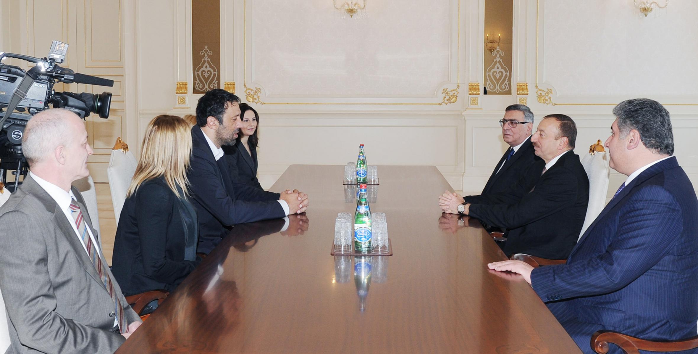 Ilham Aliyev received a delegation led by the Chairman of the Olympic Committee of Serbia
