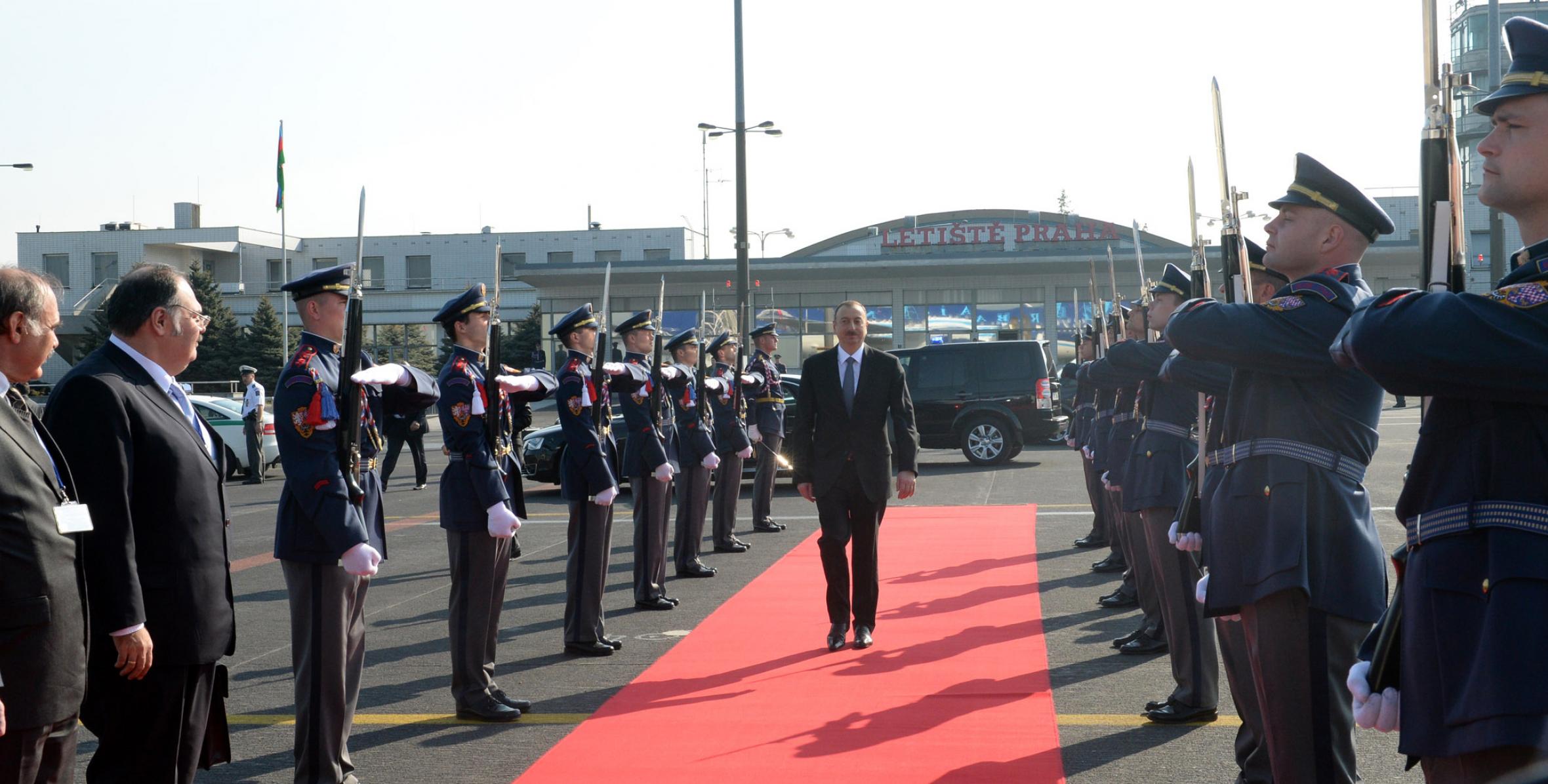 Ilham Aliyev completed his working visit to Czech Republic
