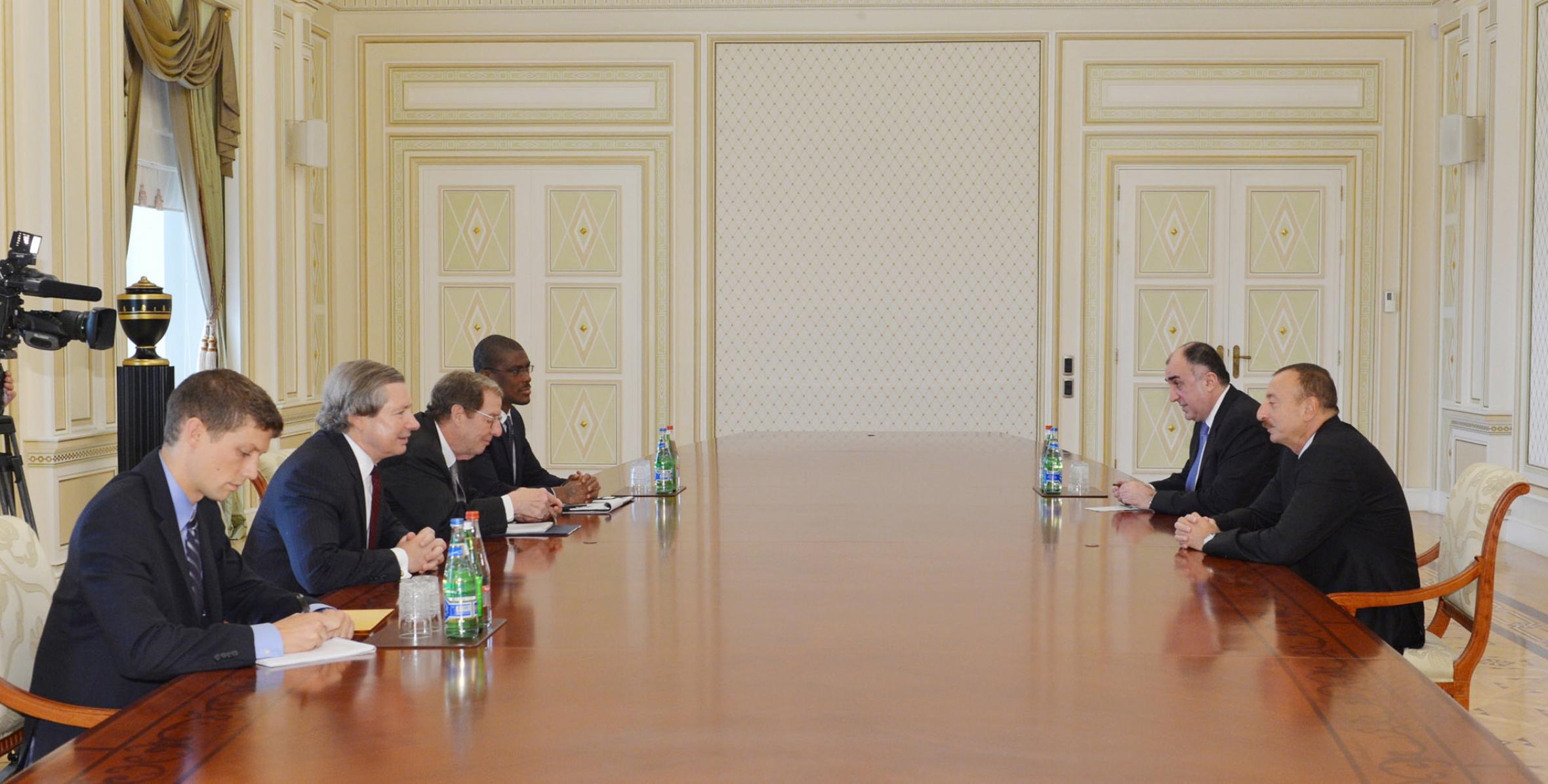 Ilham Aliyev received the newly appointed US co-chair of the OSCE Minsk Group, James Warlick