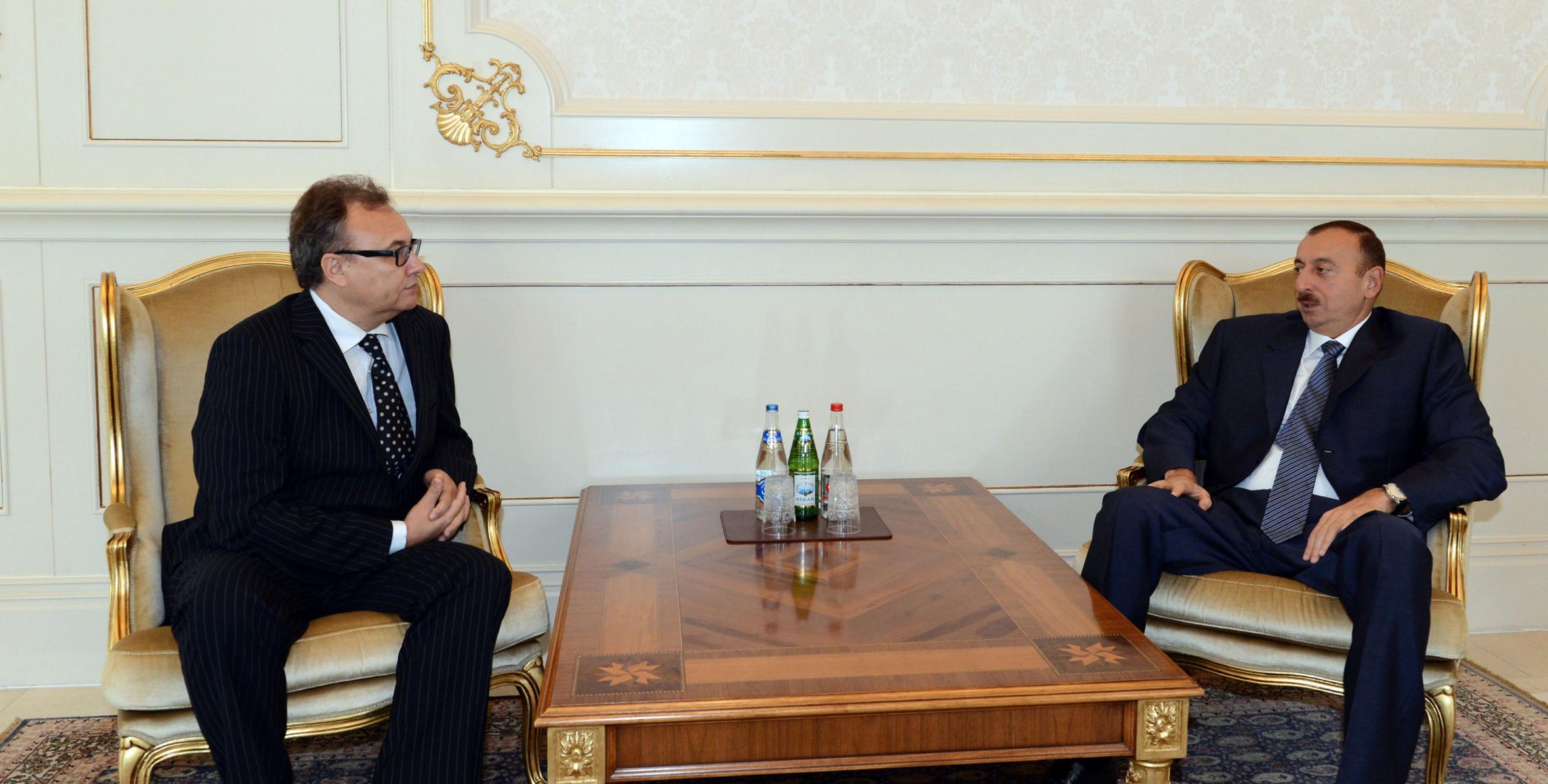 Ilham Aliyev accepted the credentials of a newly-appointed Ambassador Extraordinary and Plenipotentiary of the Republic of Lithuania to Azerbaijan