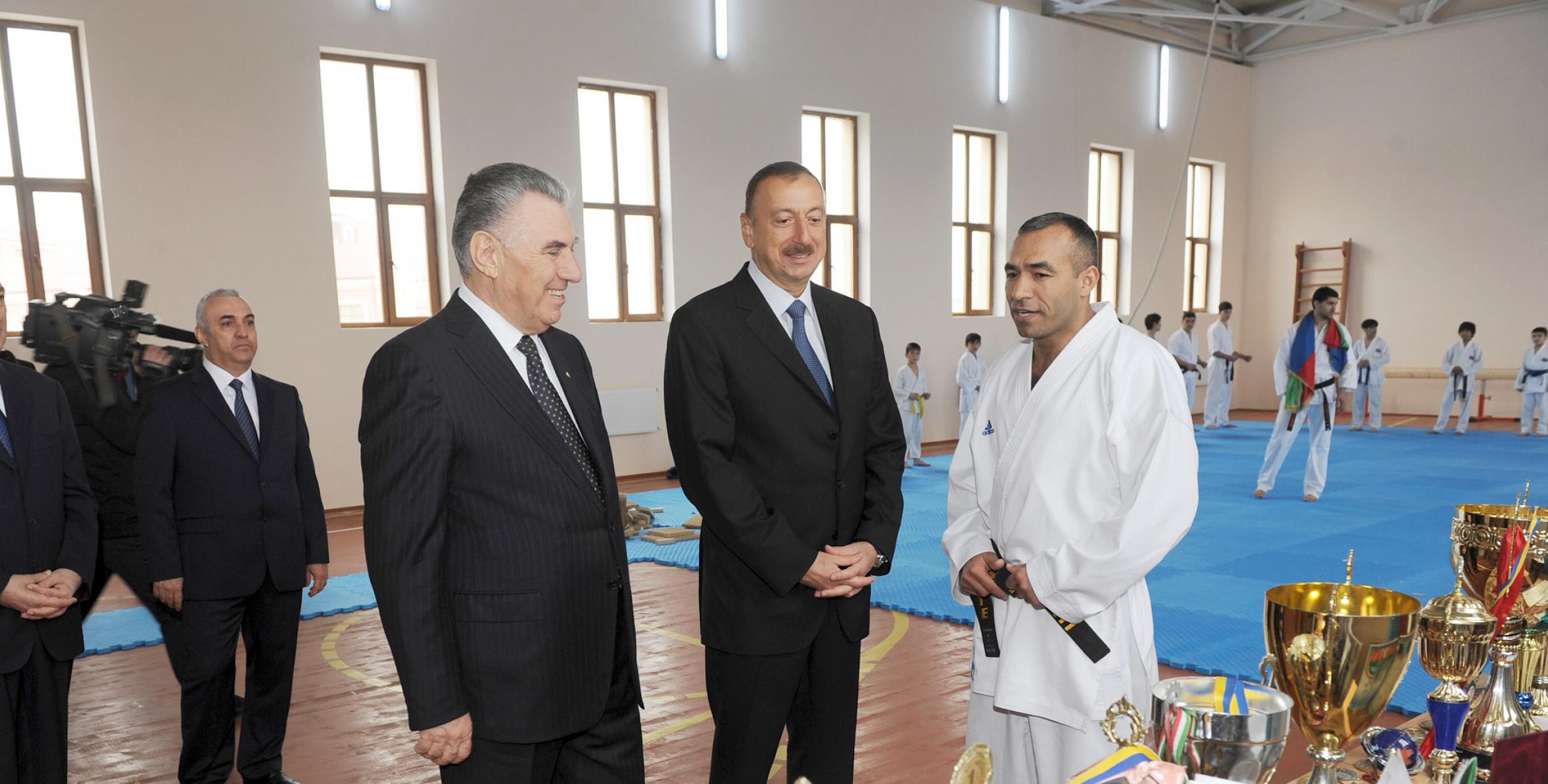 Ilham Aliyev attended a ceremony to commission a new settlement for 760 IDP families in the Masazir settlement of Absheron District