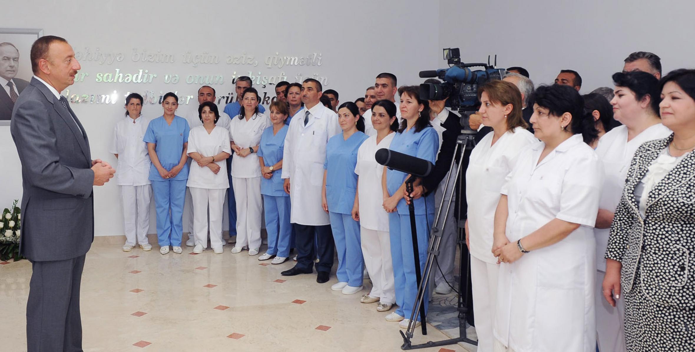 Speech by Ilham Aliyev at the opening of the Shabran Central District Hospital