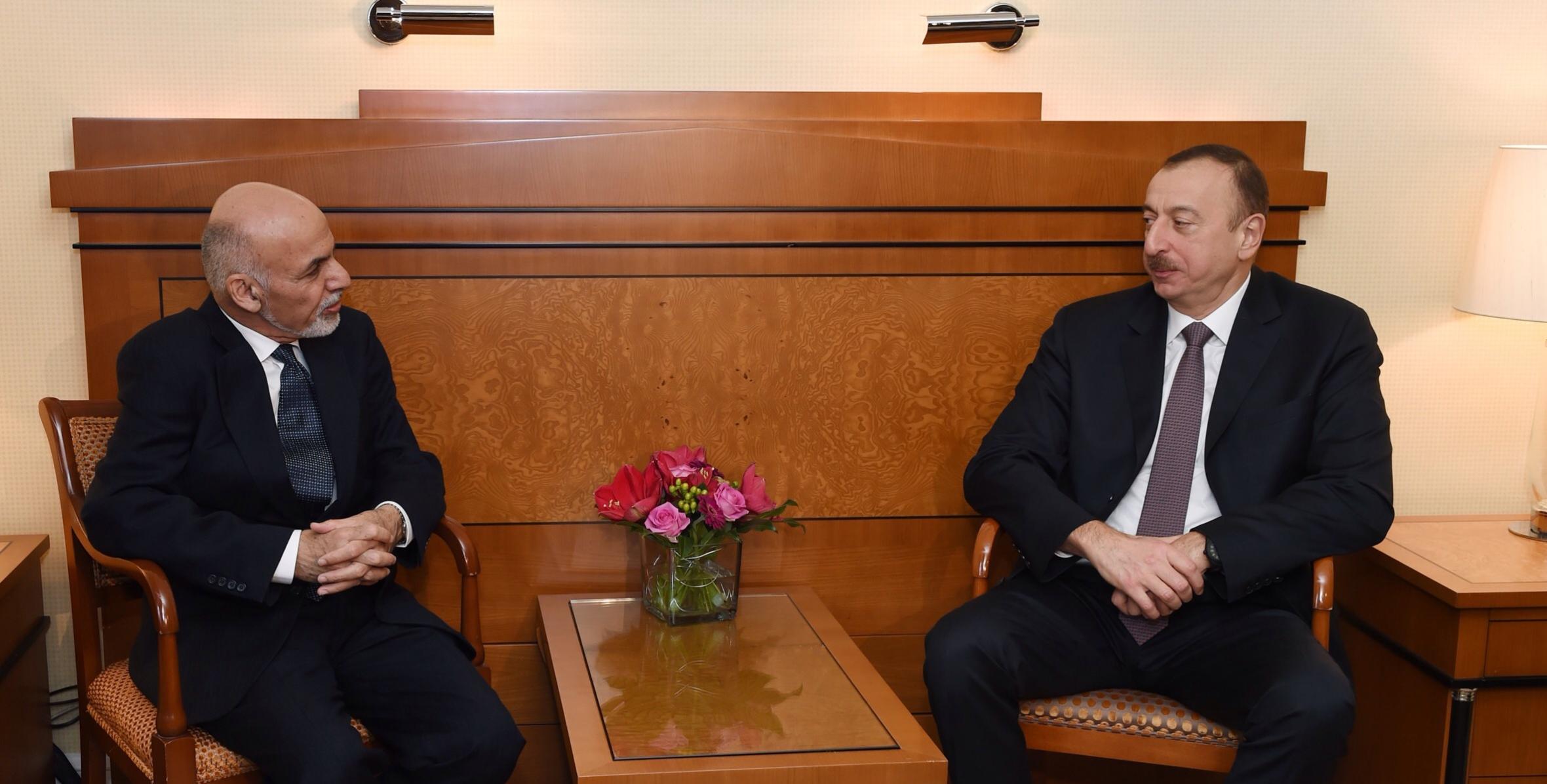 Состоялась встреча Ильхама Алиева и Президента Афганистана Мохаммада Ашрафа Гани