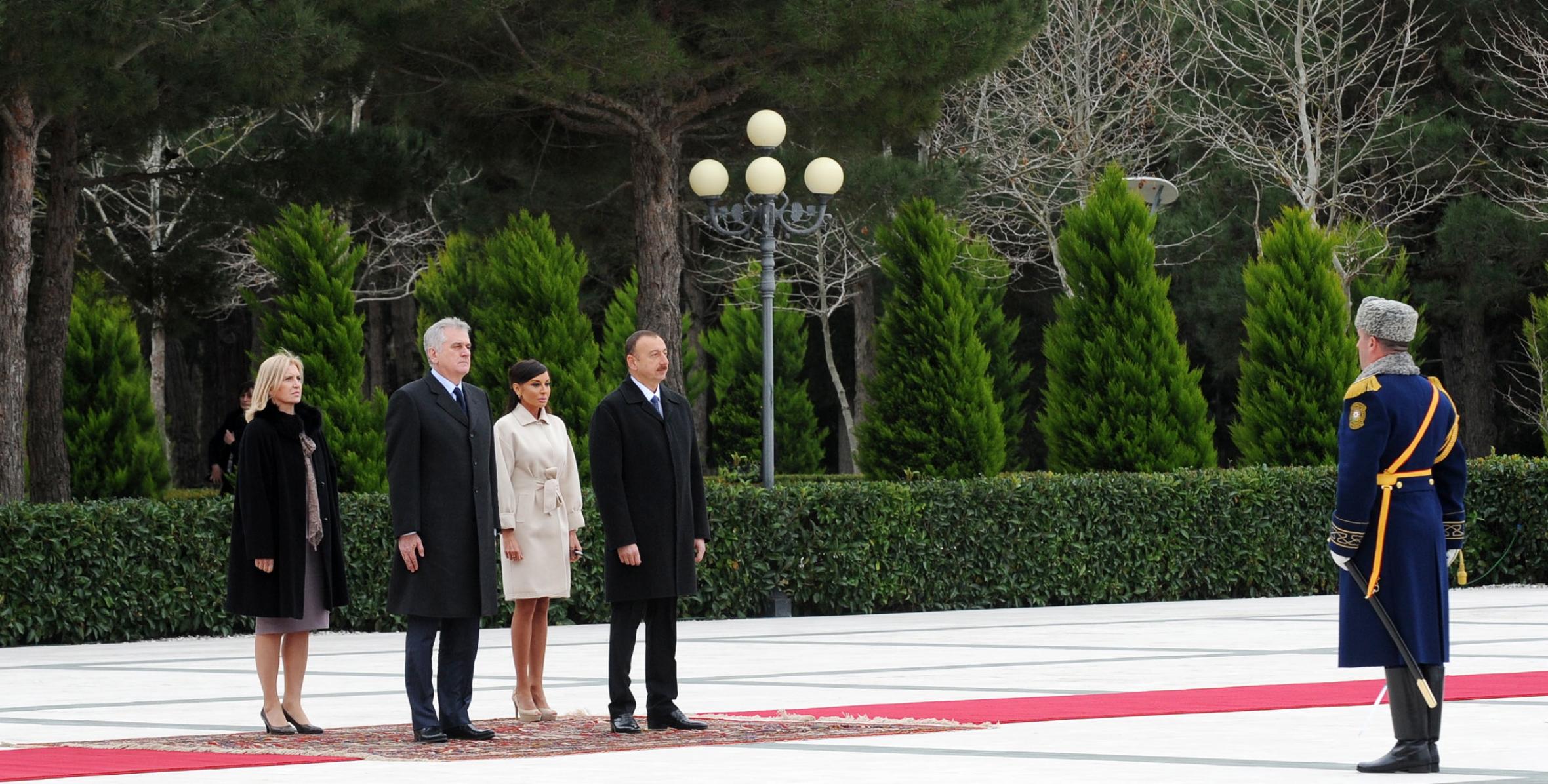 Official welcoming ceremony of President of the Republic of Serbia Tomislav Nikolic was held