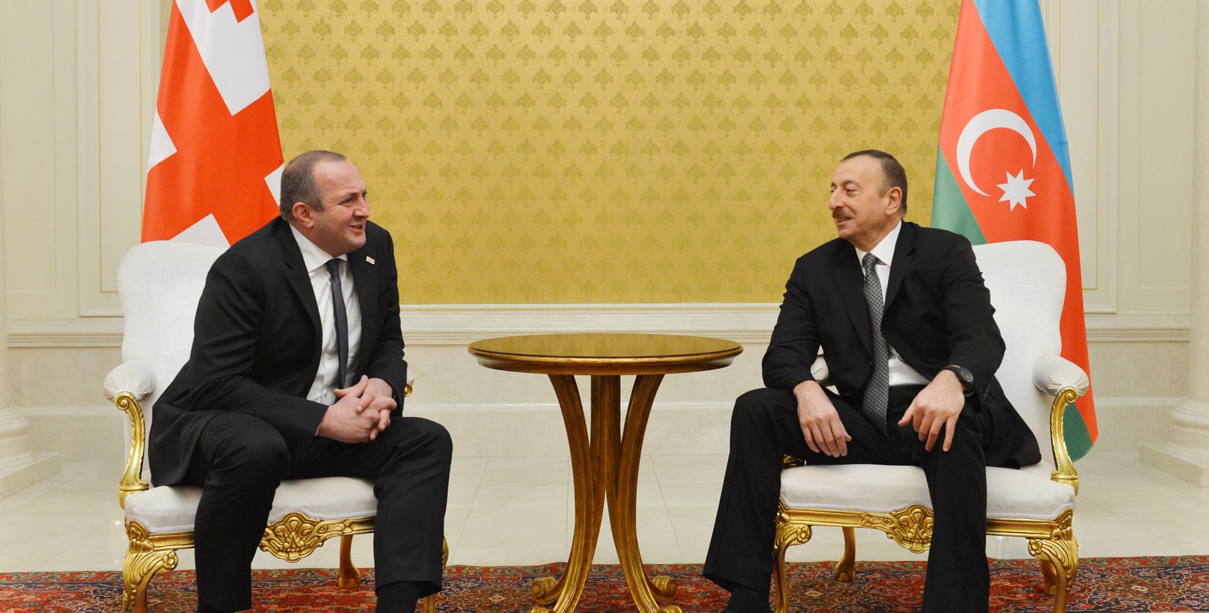 Состоялась встреча Ильхама Алиева и Президента Грузии Георгия Маргвелашвили один на один