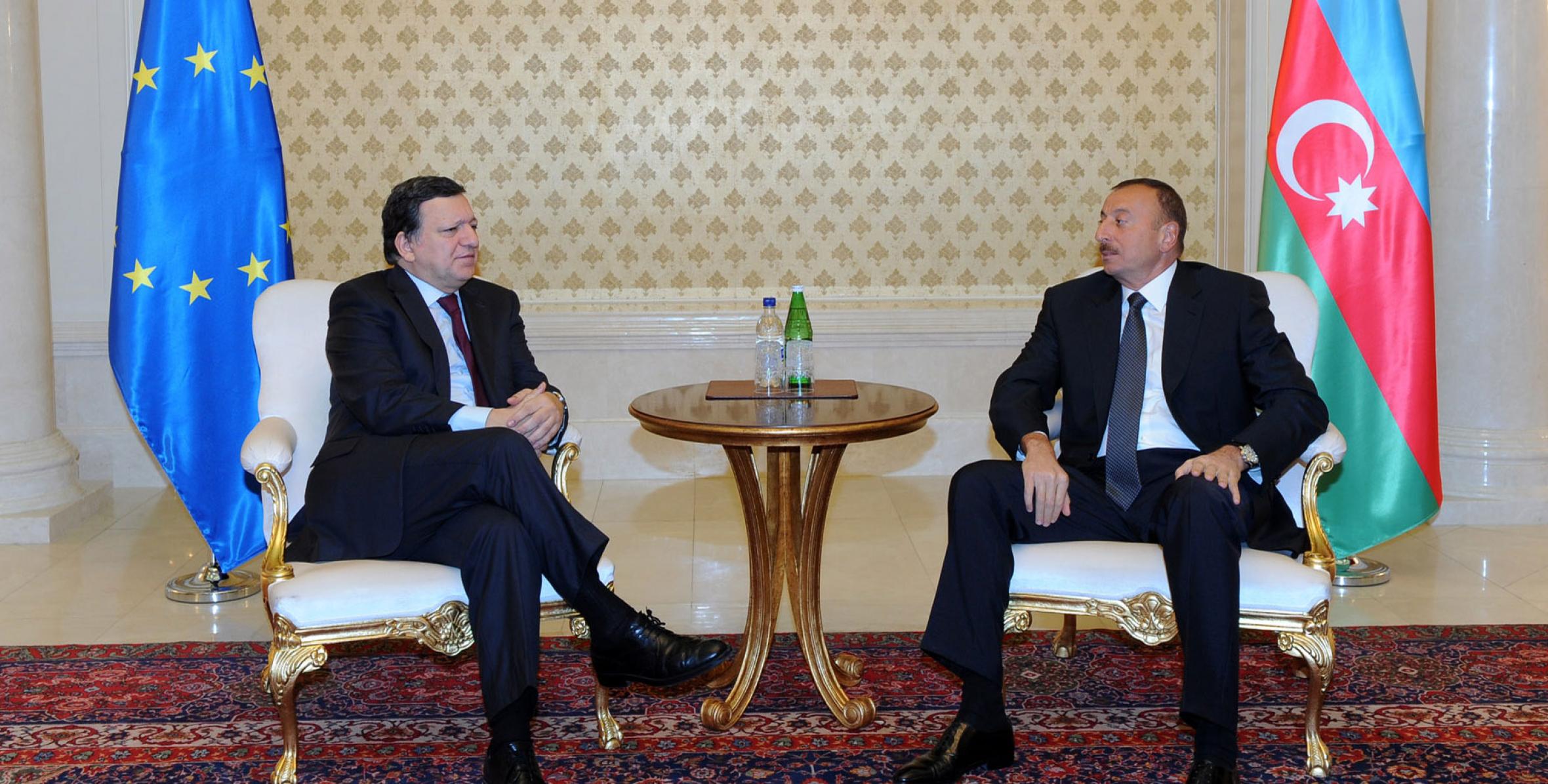 Ilham Aliyev and President of the European Commission José Manuel Barroso held a one-on-one meeting