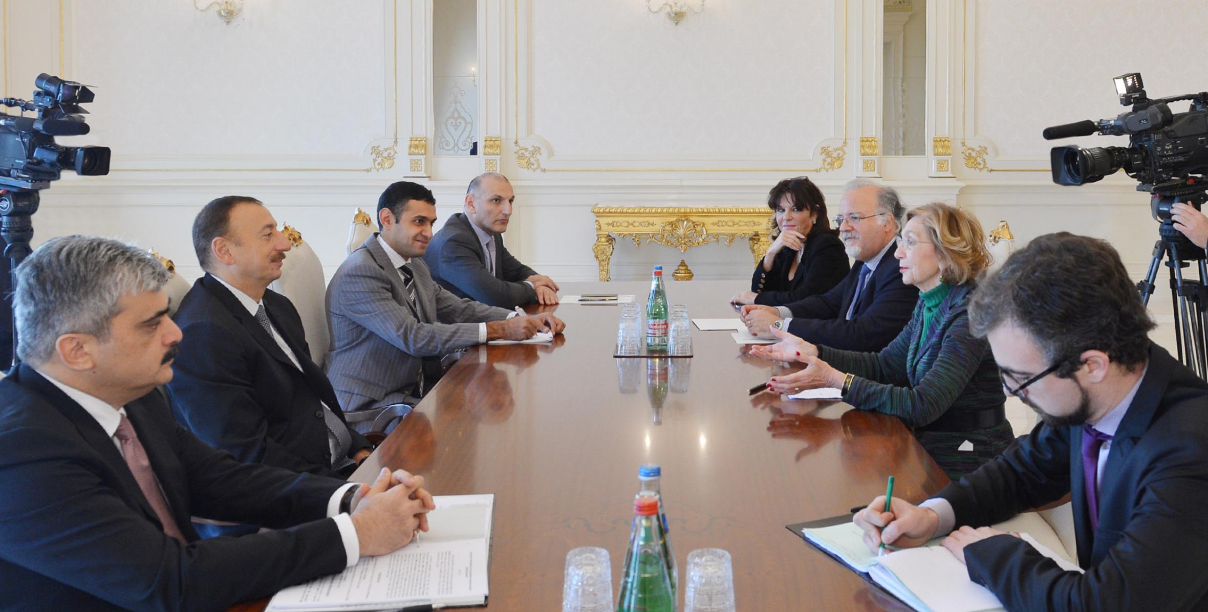 Ilham Aliyev received a delegation led by the French Minister for Foreign Trade and co-chair of the commission on bilateral economic cooperation