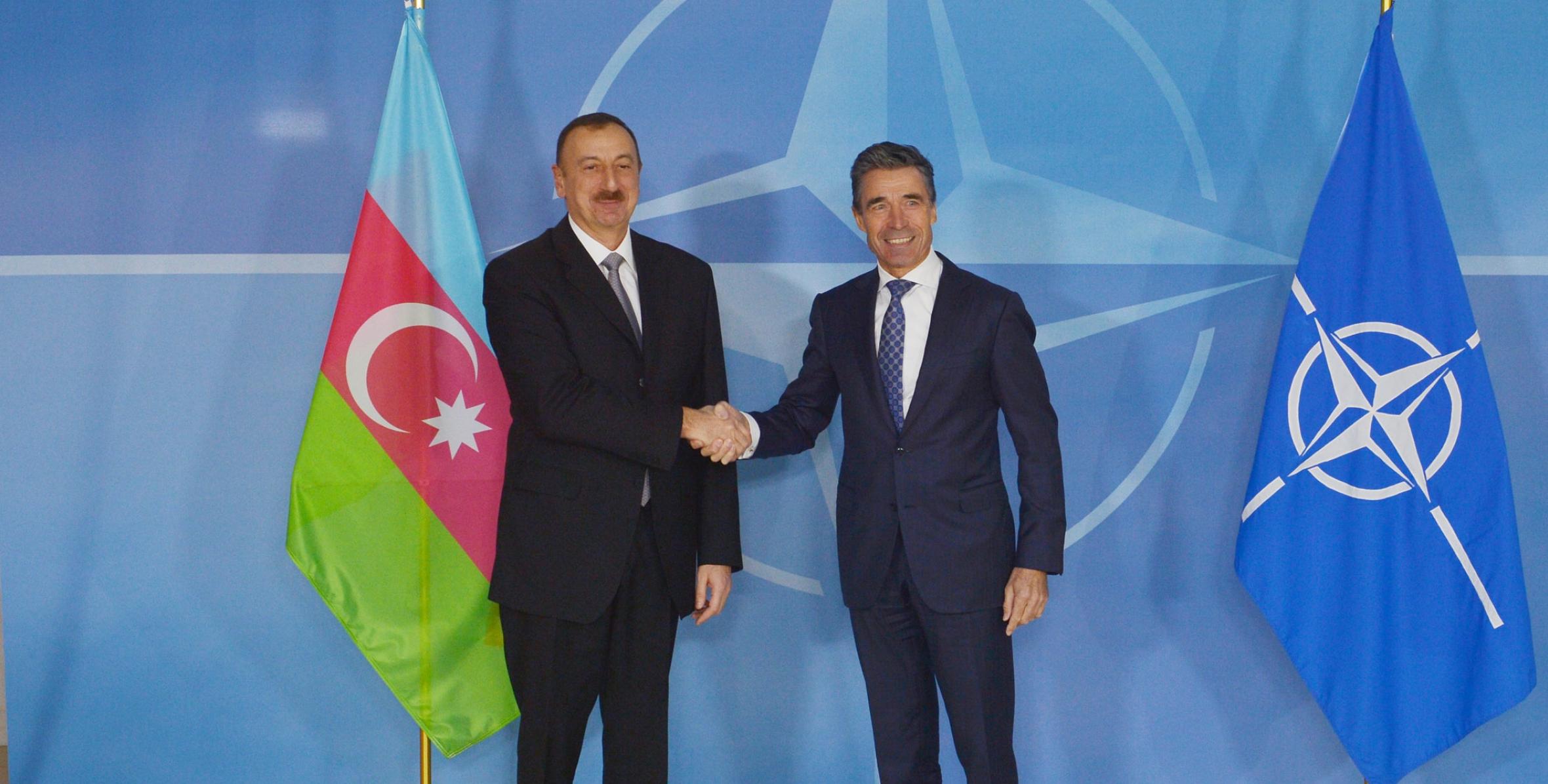 Состоялась встреча Ильхама Алиева с генеральным секретарем НАТО Андерсом Фогом Расмуссеном