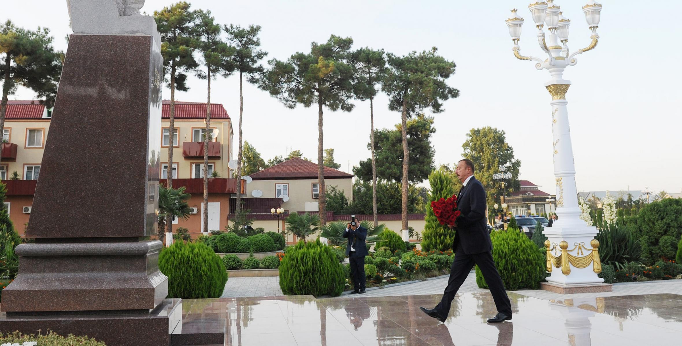Ilham Aliyev arrived in Agjabadi District