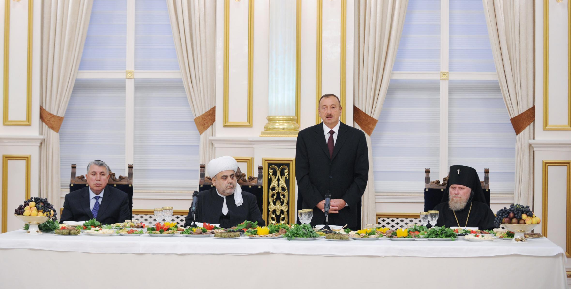 Речь Ильхама Алиева на церемонии ифтар по случаю священного месяца Рамазан