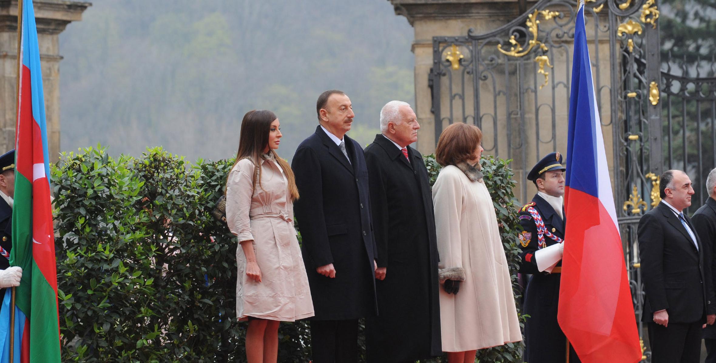 Official welcoming ceremony of Ilham Aliyev was held