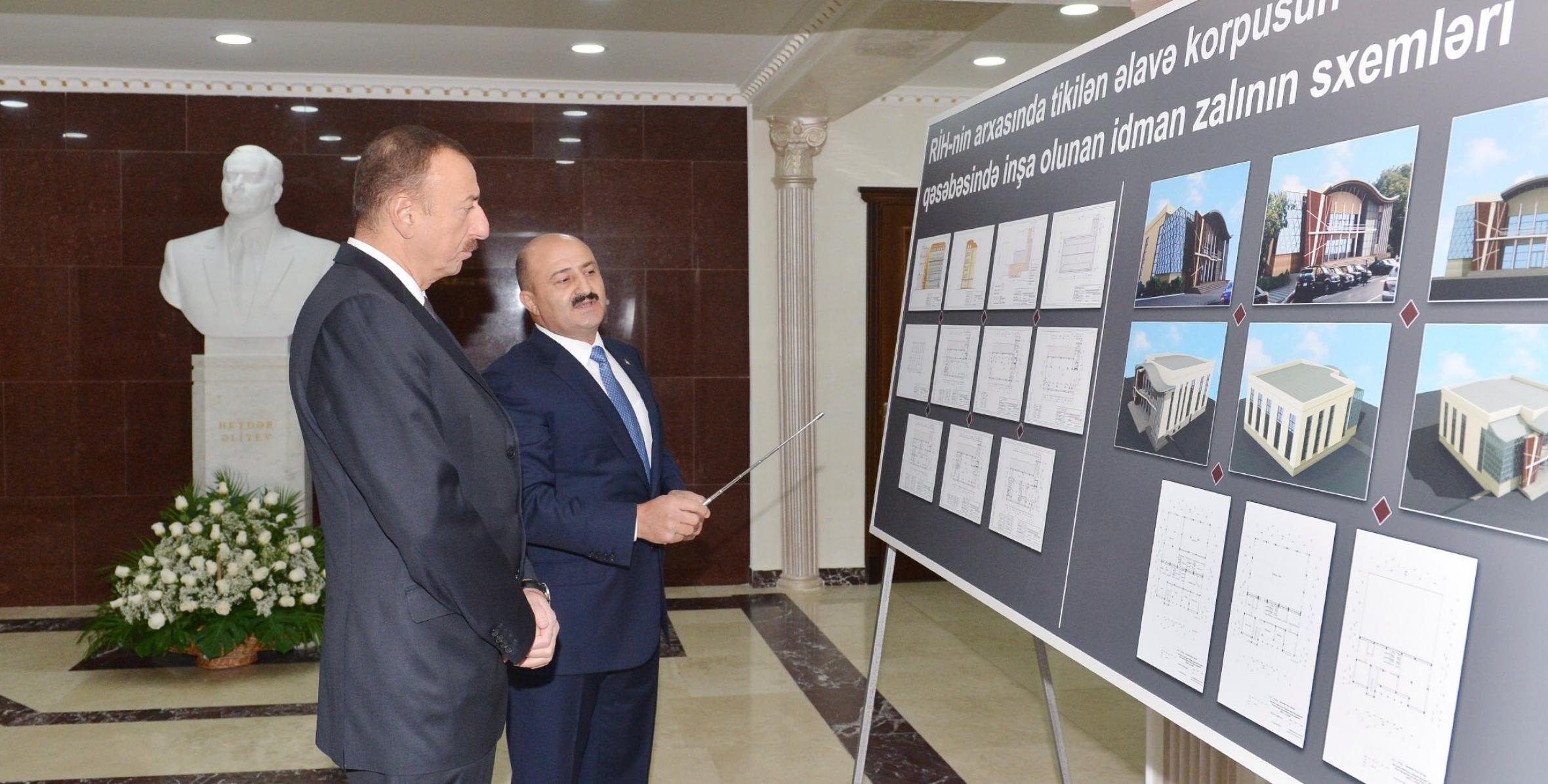 Ilham Aliyev inspected the state of the building of the Sabayil District Executive Authorities of Baku after major refurbishment