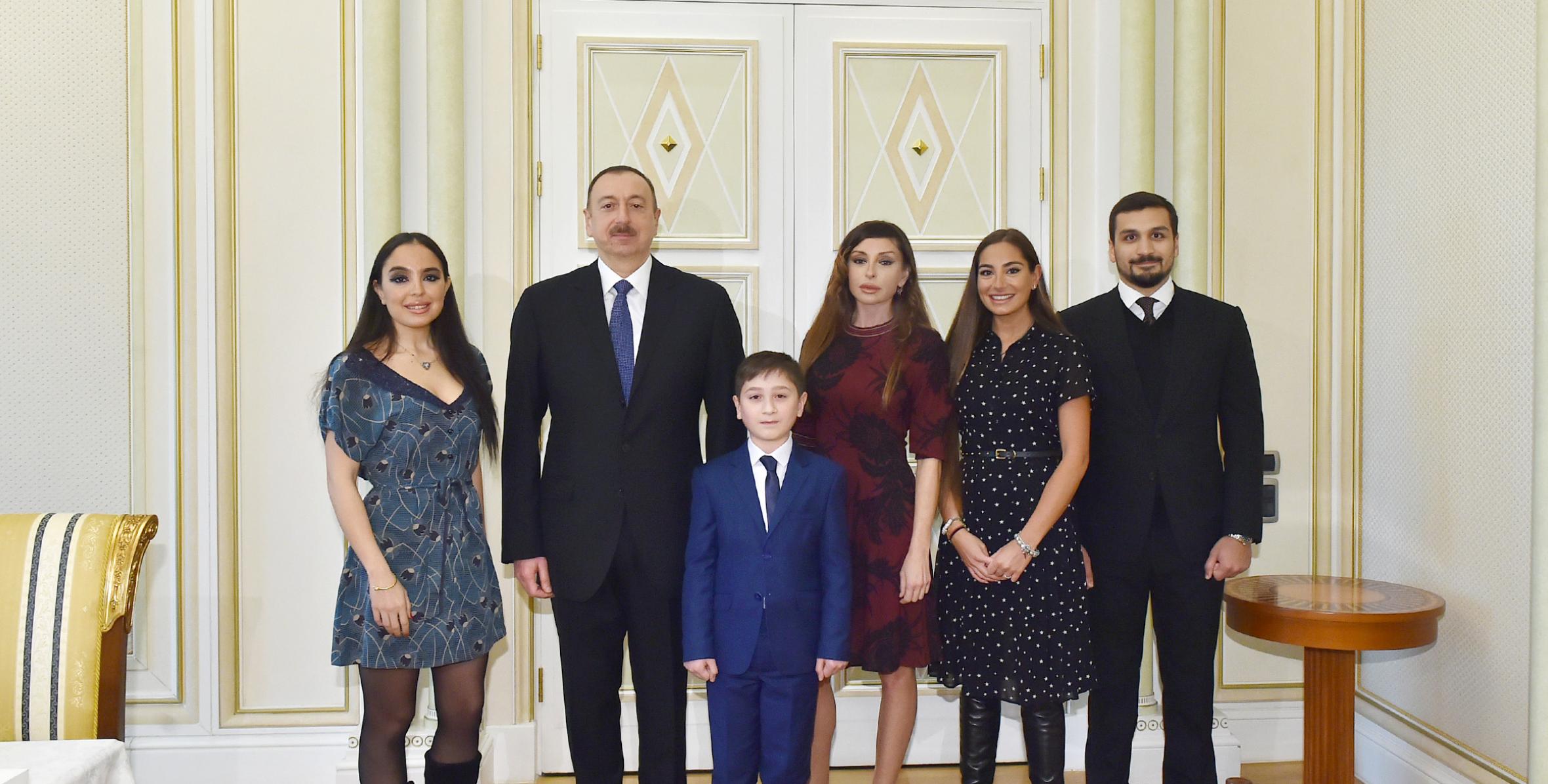 Ильхам Алиев встретился с 11-летним жителем Гянджи Умидом Габибовым