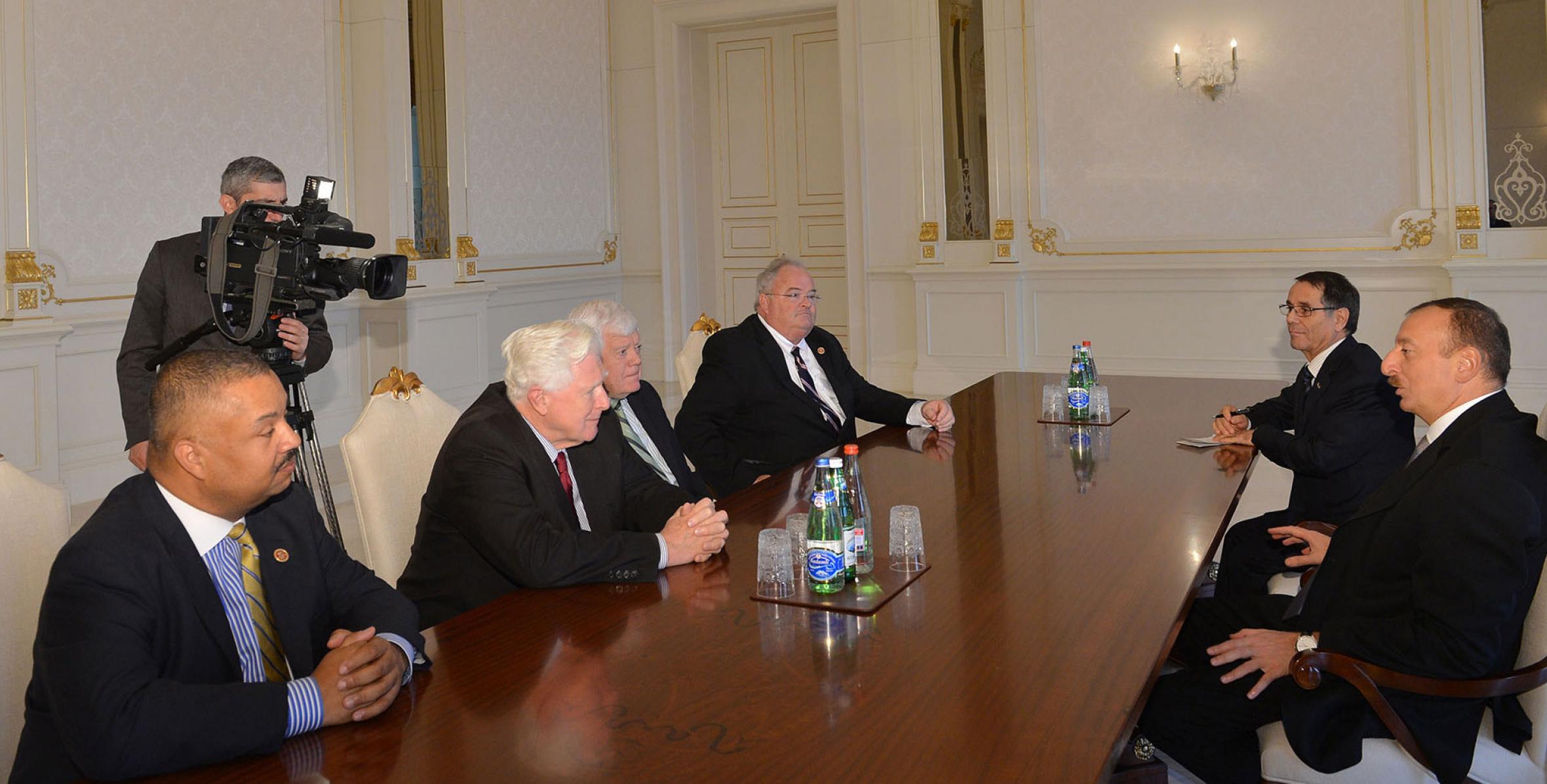 Ilham Aliyev received a delegation of US congressmen