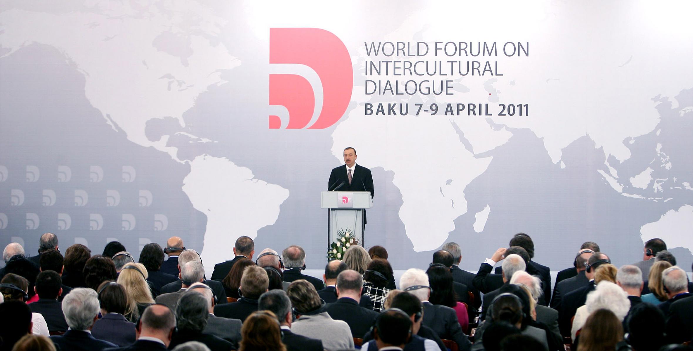 Ilham Aliyev attended the opening ceremony of the World Forum on Intercultural Dialogue