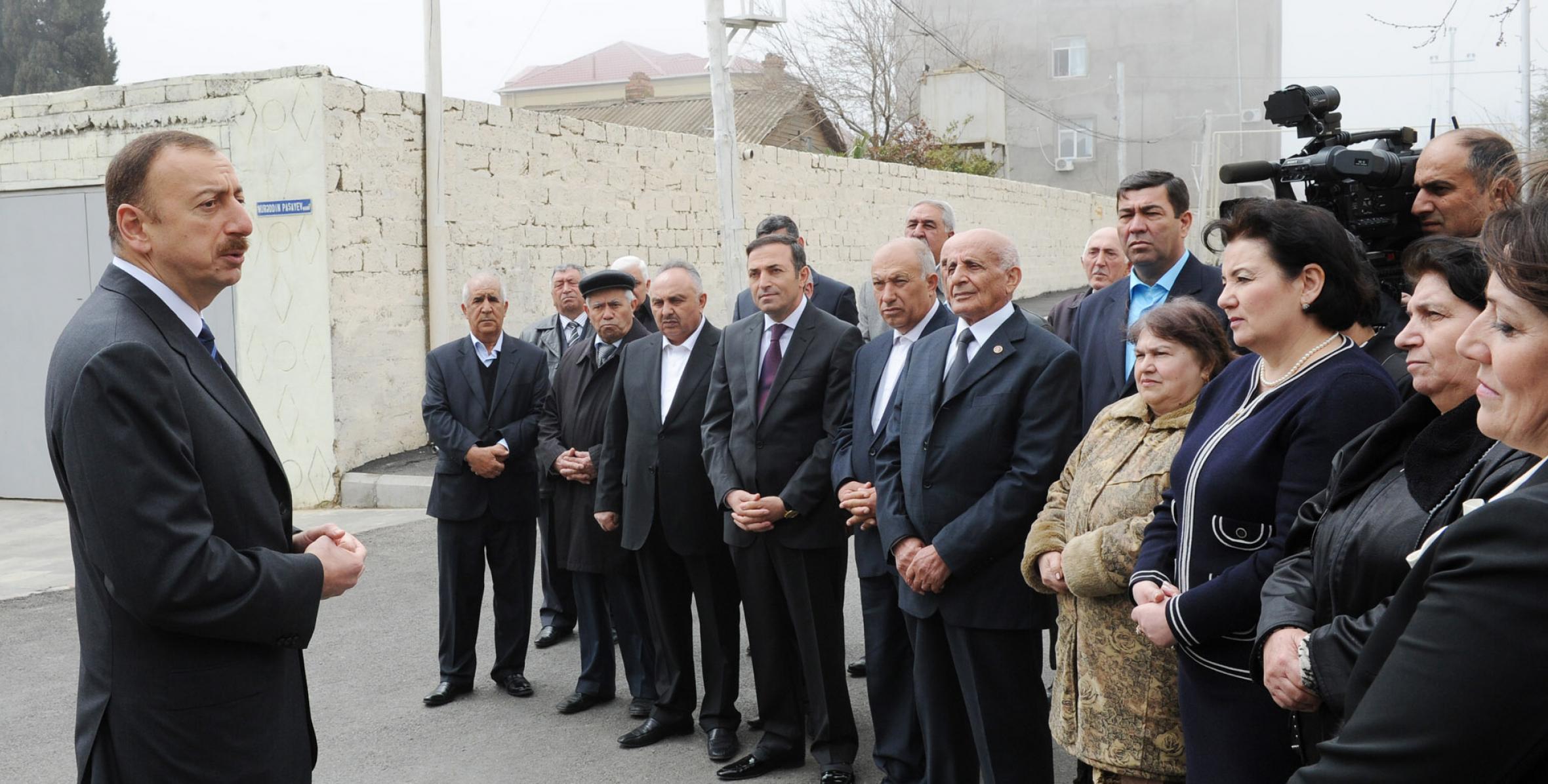 Speech by Ilham Aliyev at a meeting with the public of Badamdar settlement of Sabail District