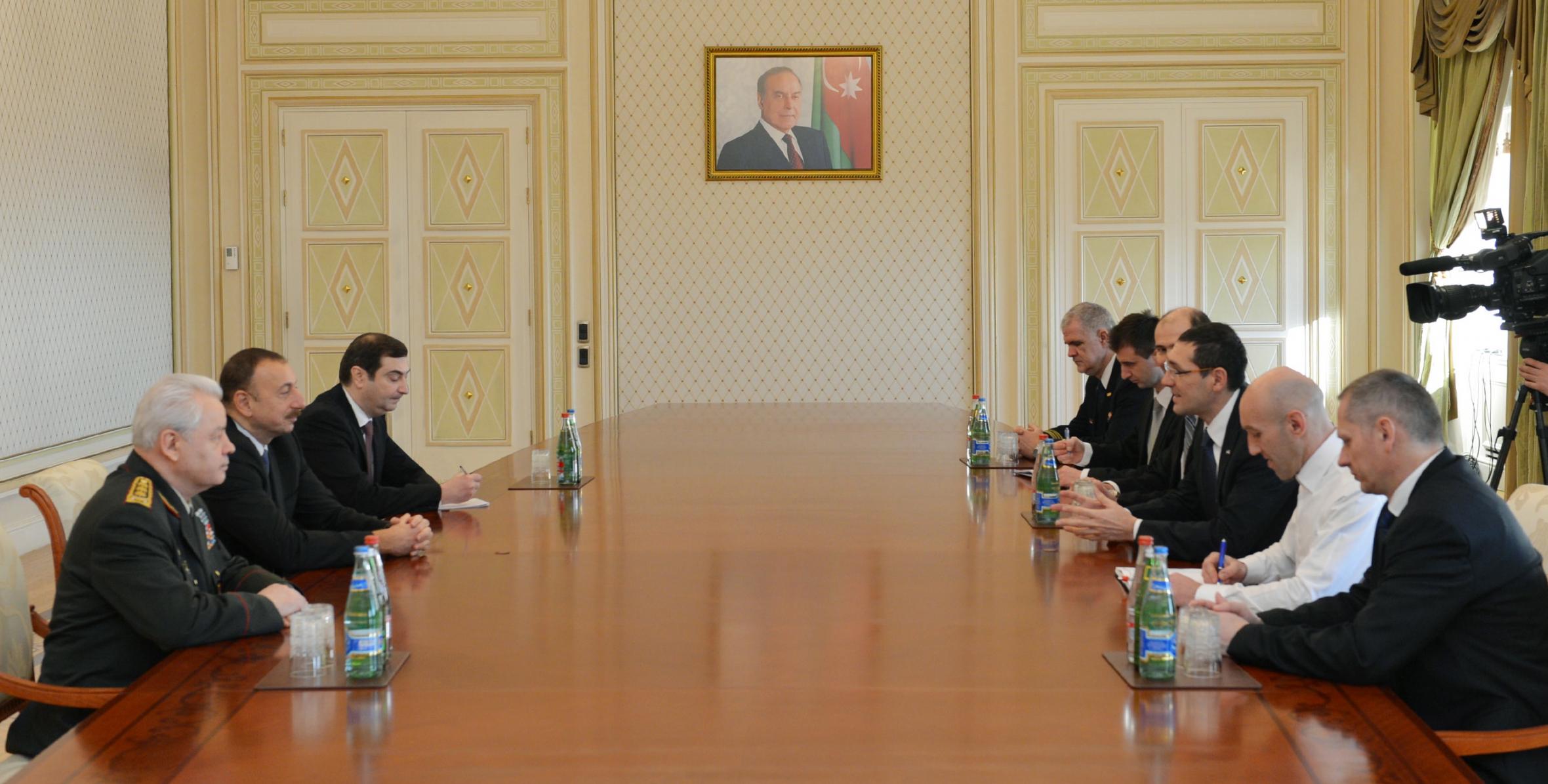 Ильхам Алиев принял делегацию во главе с министром обороны Хорватии