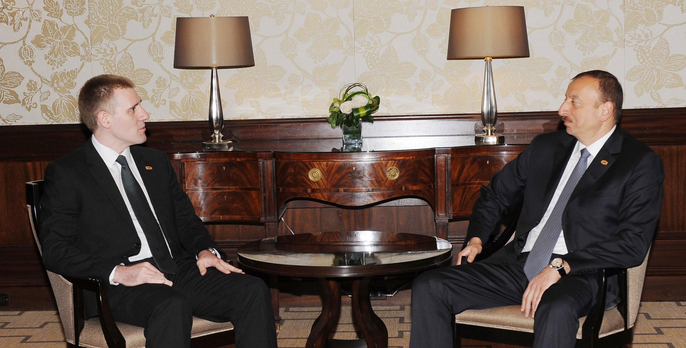 Состоялась встреча Ильхама Алиева с премьер-министром Монтенегро Игорем Лукшичем