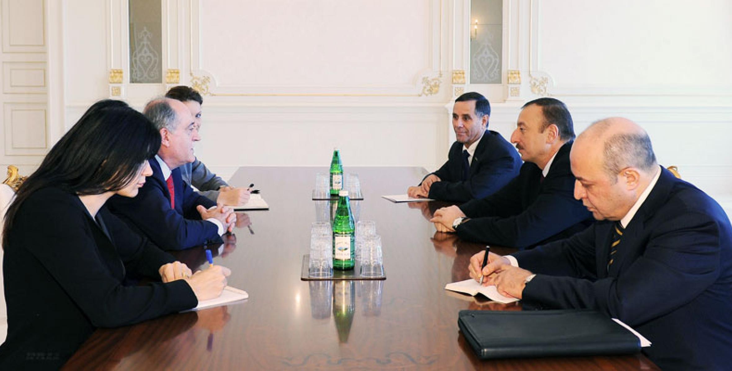 Ilham Aliyev received a delegation by Foreign Minister of Montenegro Milan Rocen