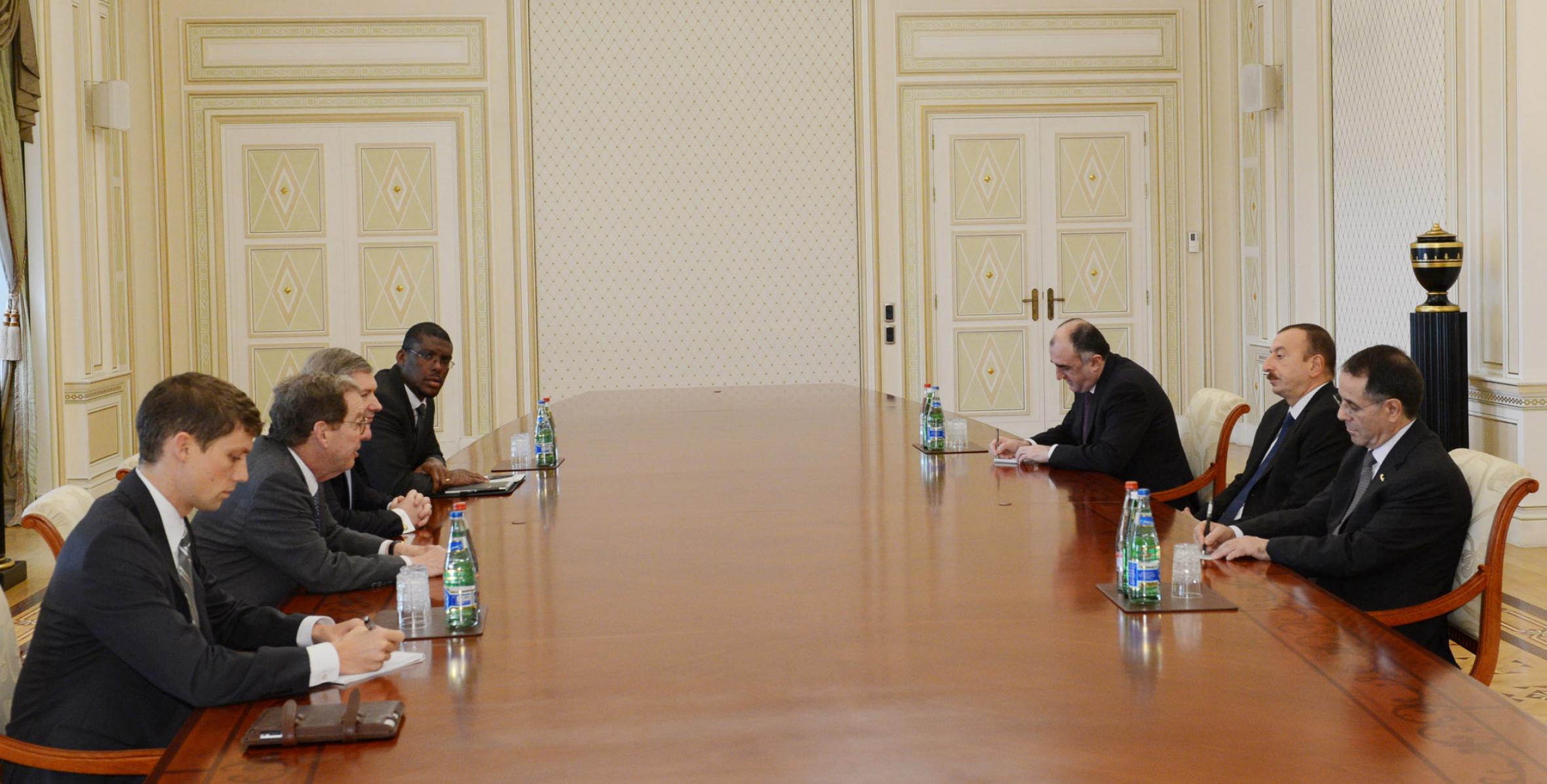 Ilham Aliyev received the US co-chair of the OSCE Minsk Group