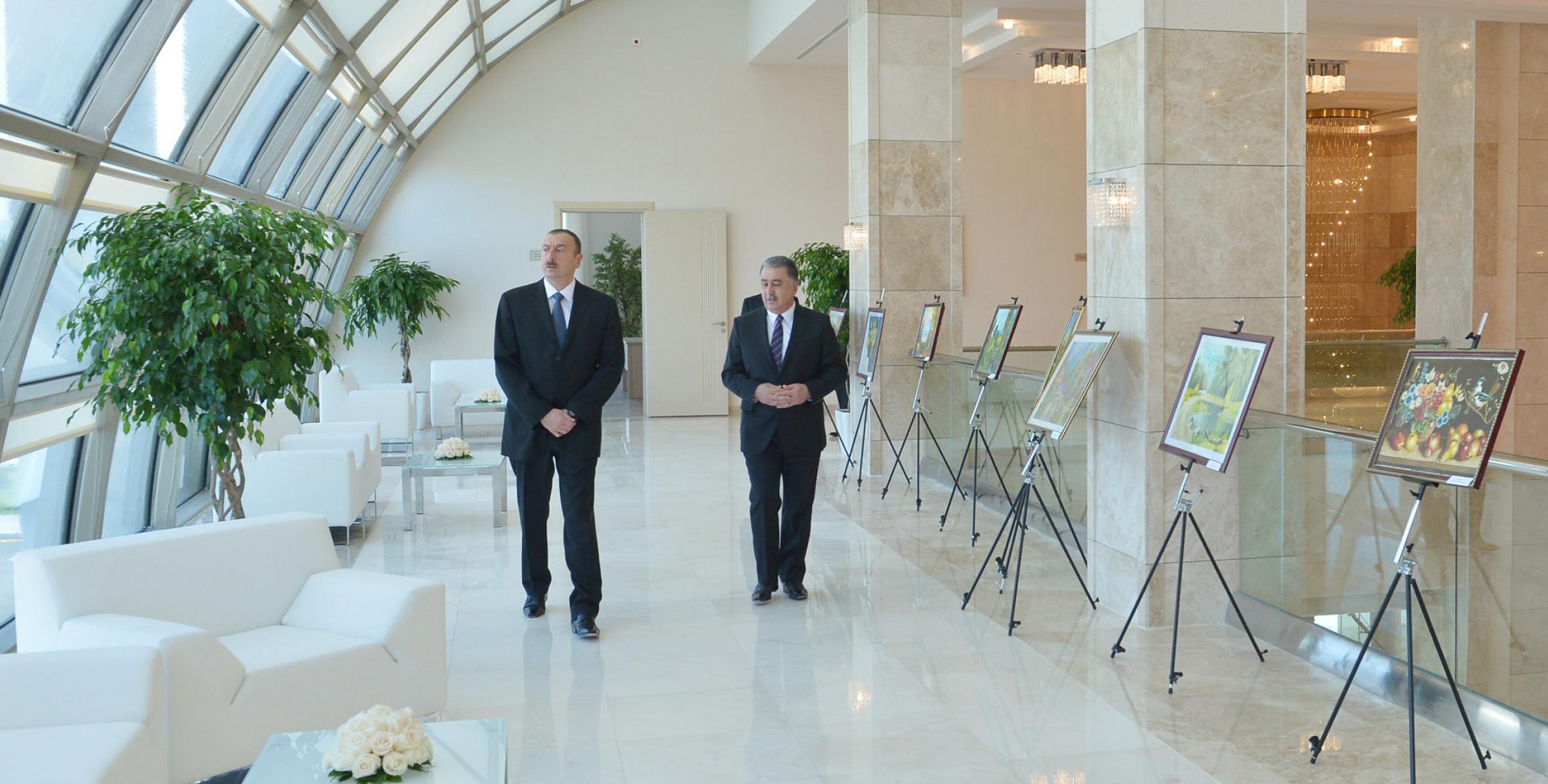 Ильхам Алиев принял участие в открытии в Агдаше Центра Гейдара Алиева