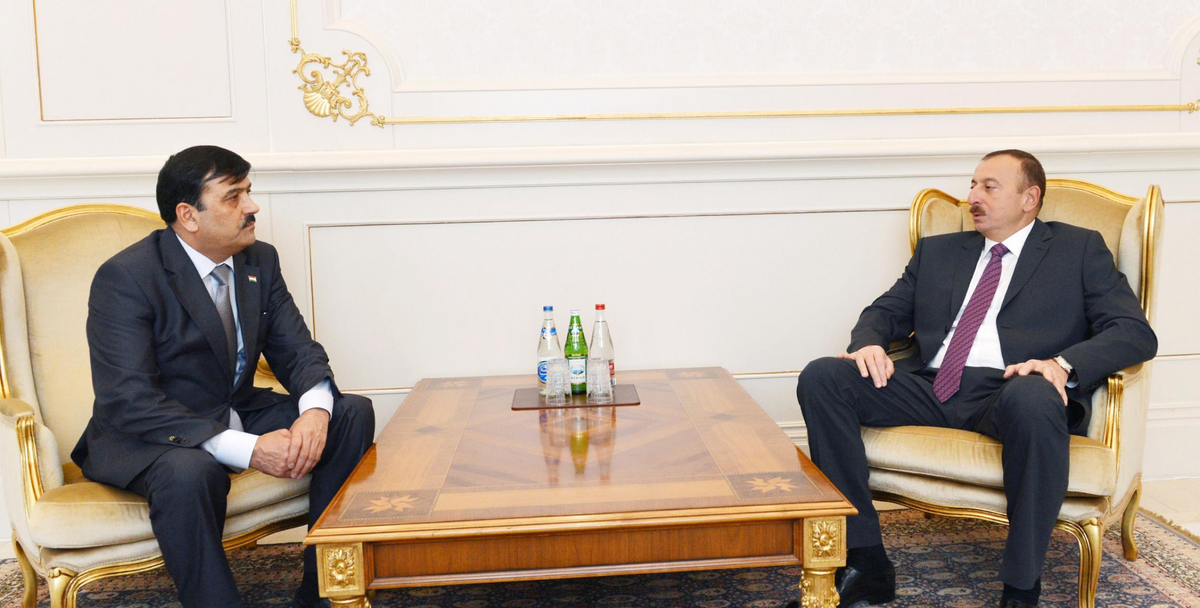 Ilham Aliyev accepted the credentials of a newly appointed Ambassador of Tajikistan to Azerbaijan