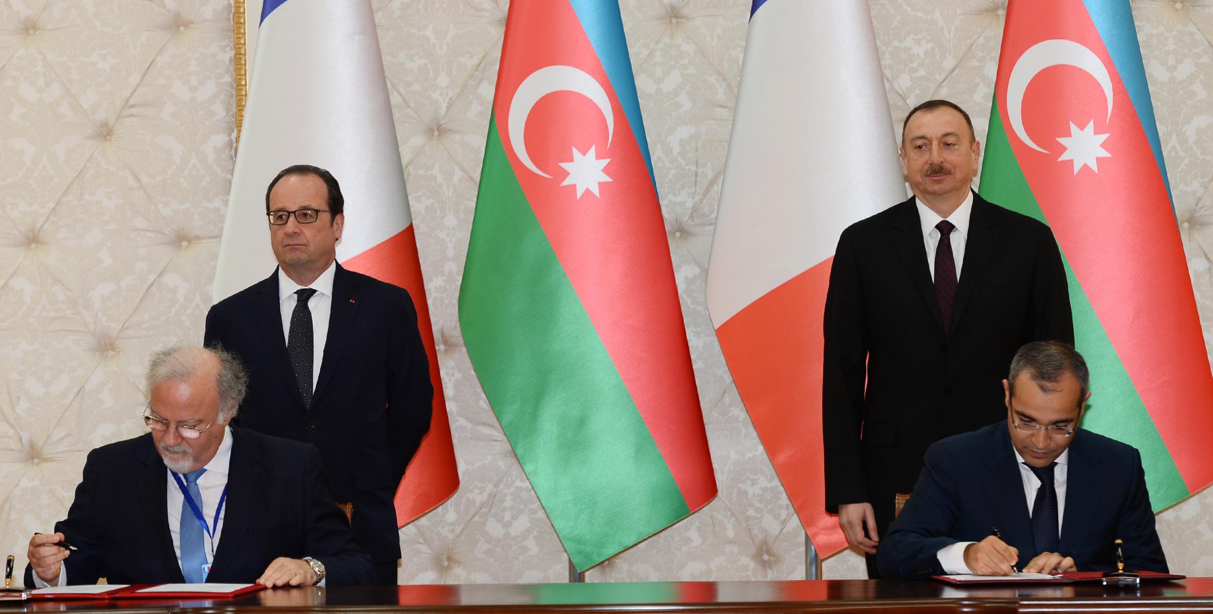 Ilham Aliyev and President of the French Republic Francois Hollande held a meeting