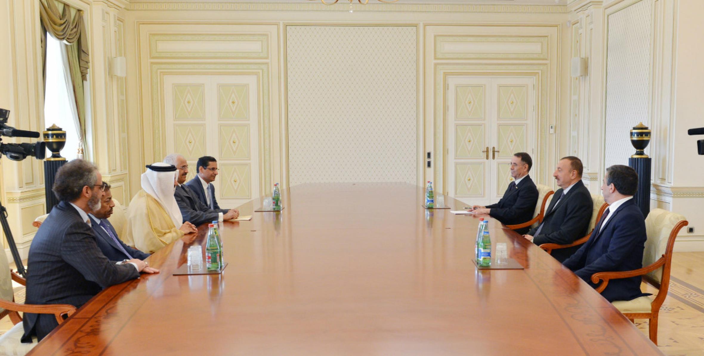 Ilham Aliyev received a delegation led by the Secretary General of the Gulf Cooperation Council