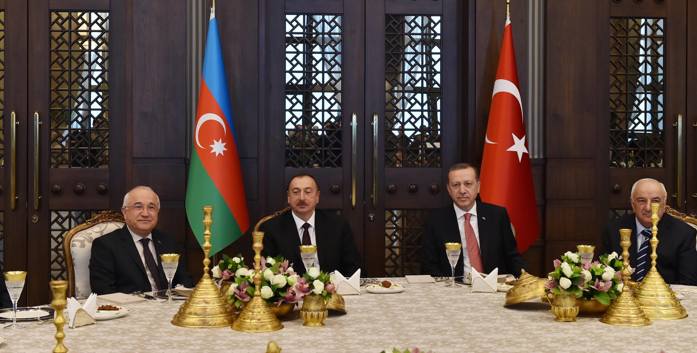 Presidents of Azerbaijan and Turkey had a joint dinner