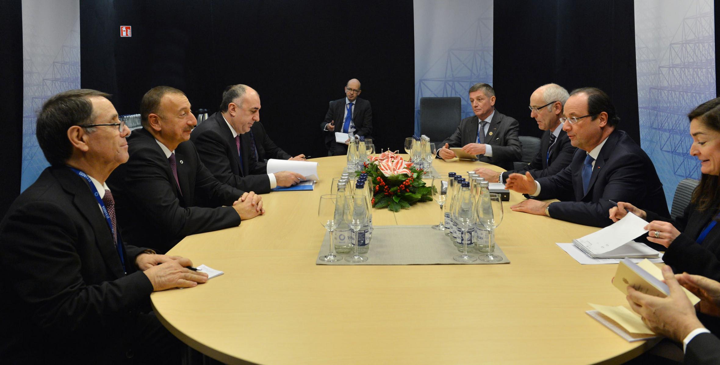 Ilham Aliyev had a meeting with President of the French Republic Francois Hollande