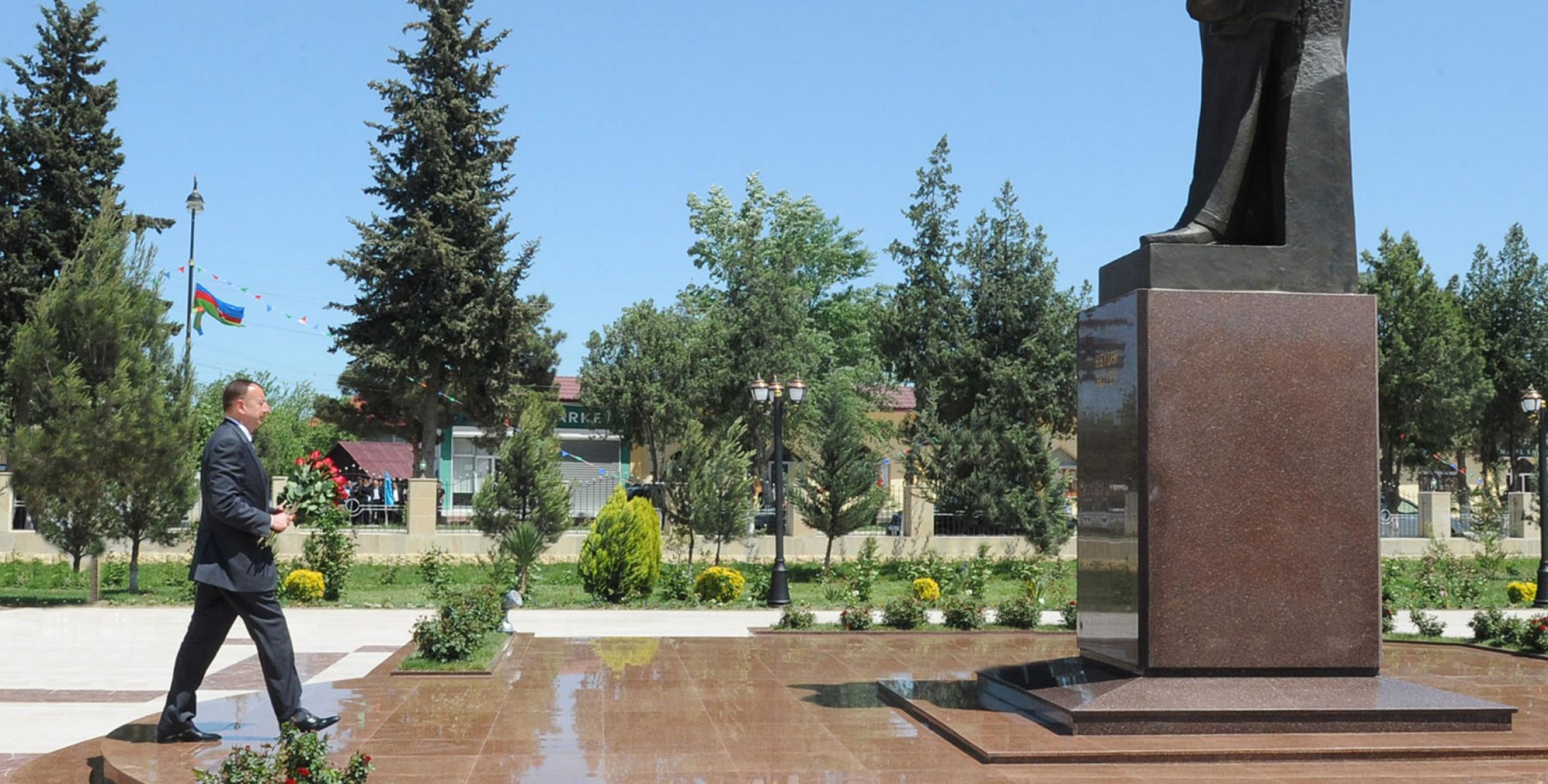 Ильхам Алиев побывал в Зардабском районе