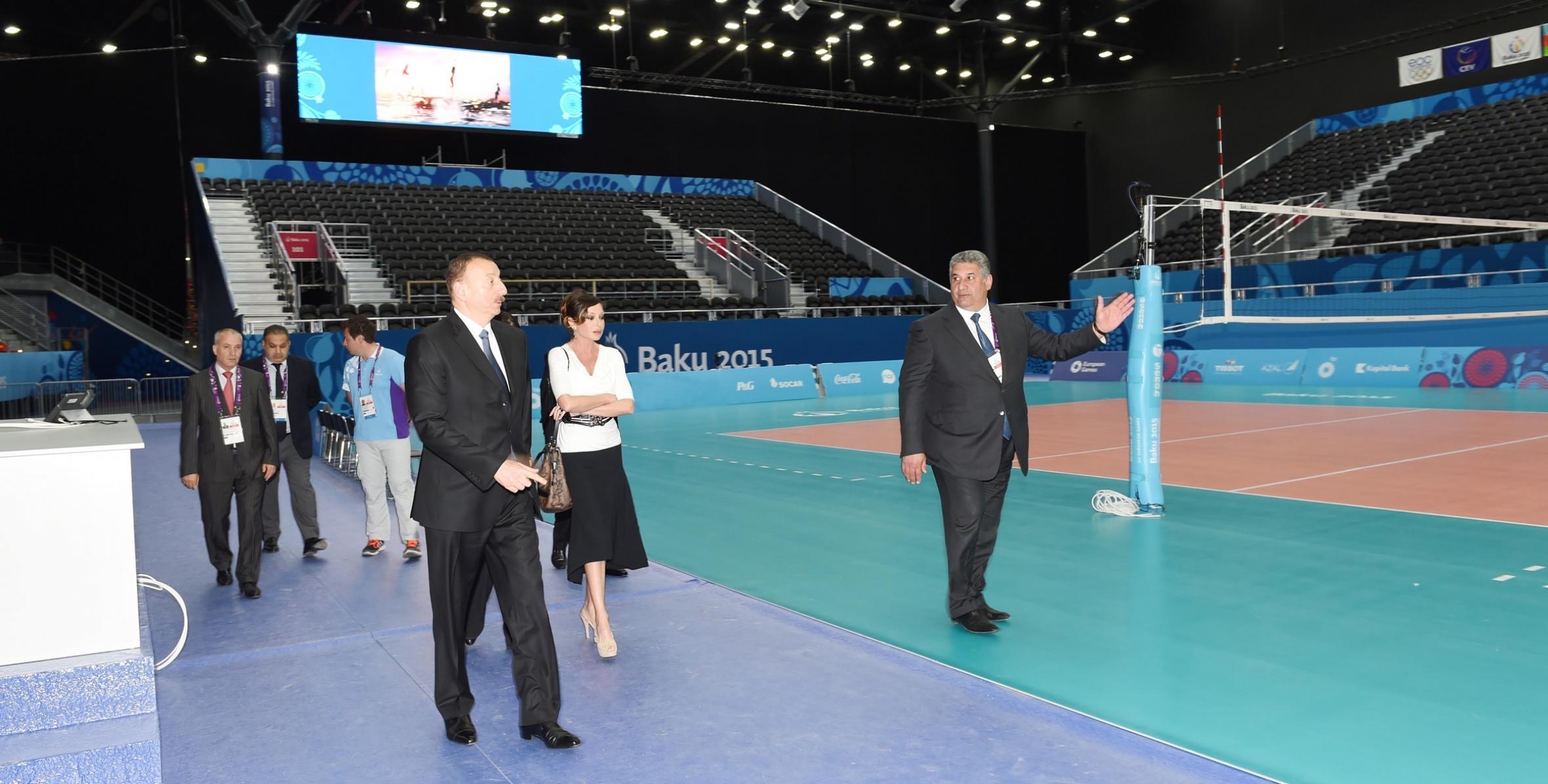 Ilham Aliyev reviewed Baku Crystal Hall that will host several competitions during the First European Games